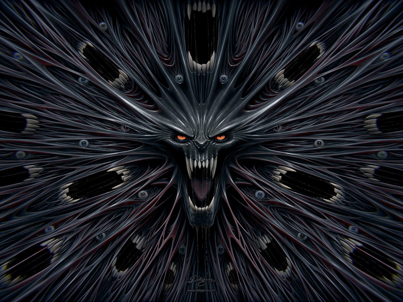 Симметричный фантастический монстр