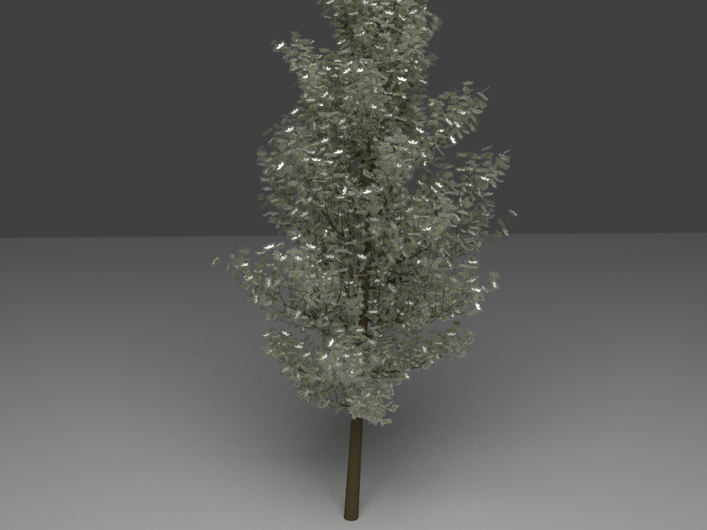 Дерево из стеклянных кристаллов