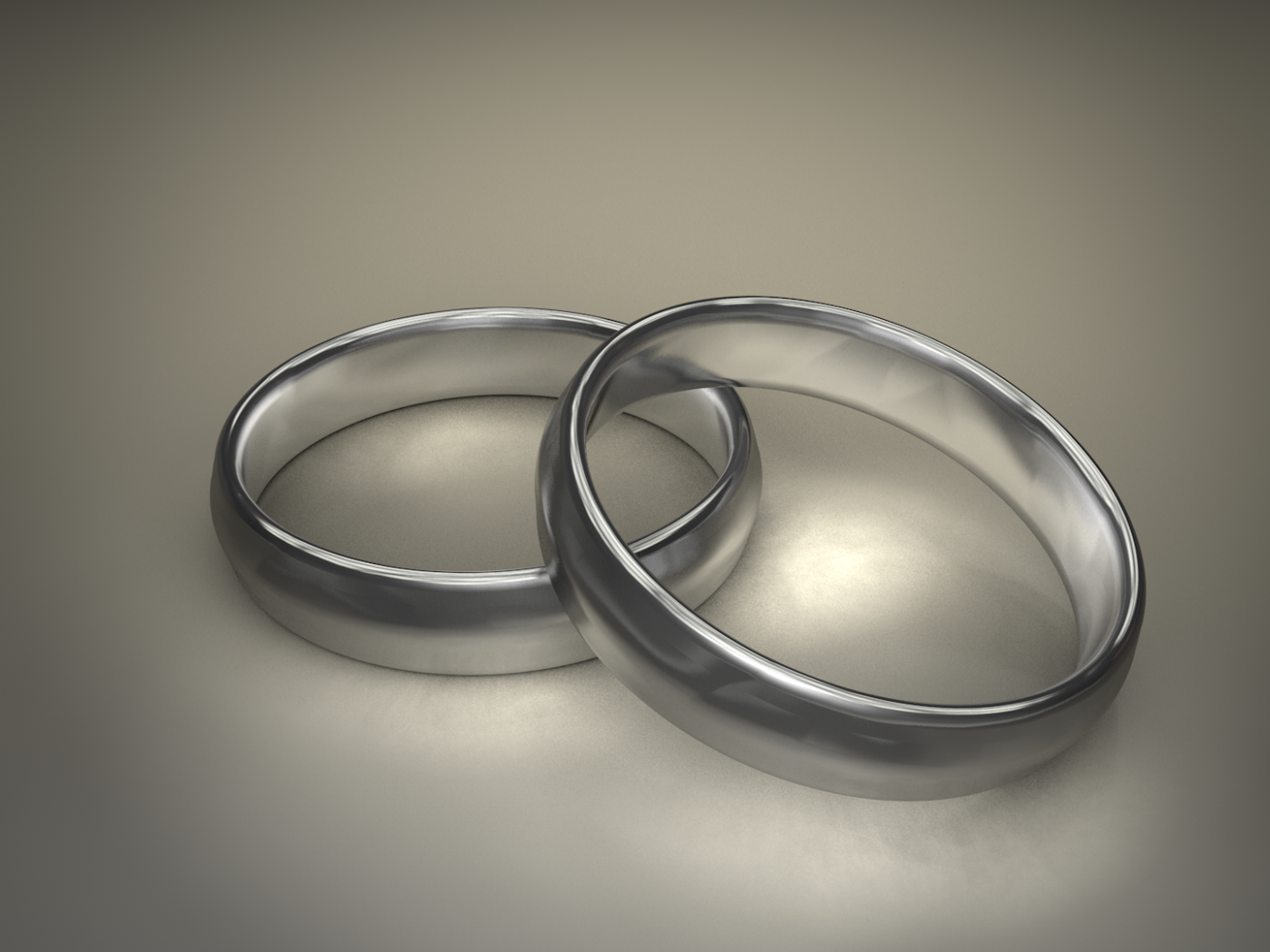 Два кольца, 3Д модель