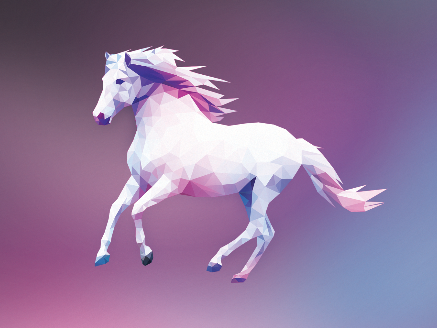 Белый конь, 3Д графика