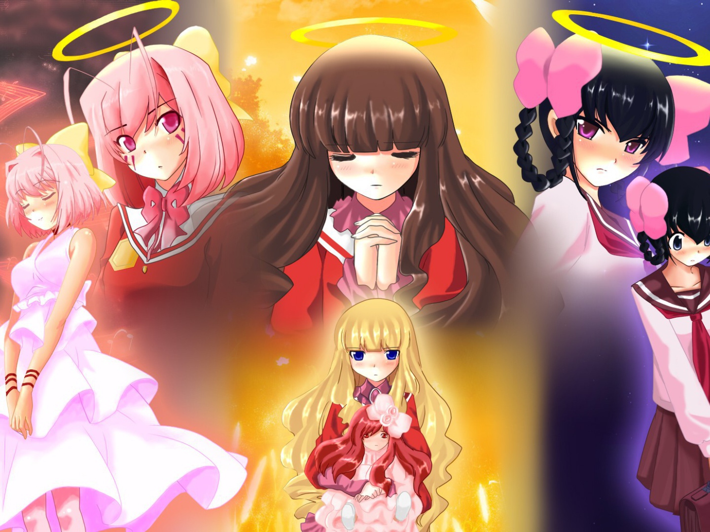 Ангелы в аниме Одному лишь Богу ведомый мир