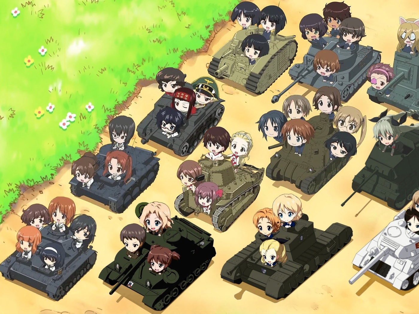 Герои аниме в танках