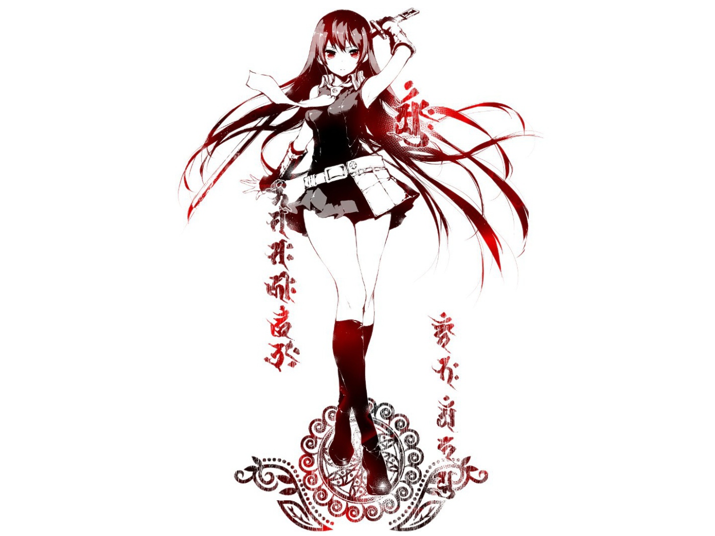 Девушка аниме Akame ga Kill