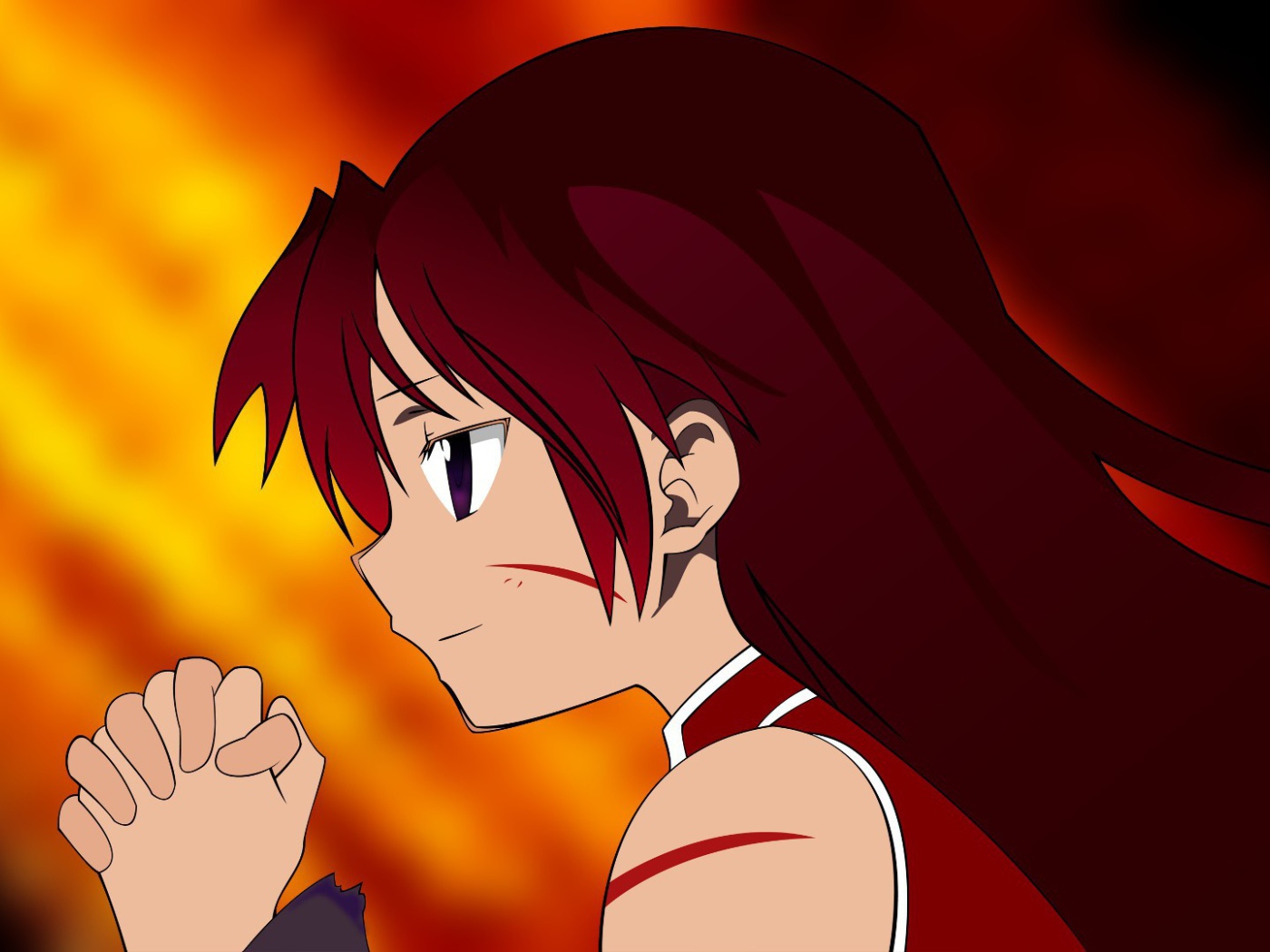 Аниме девушка Mahou Shoujo Madoka Magica