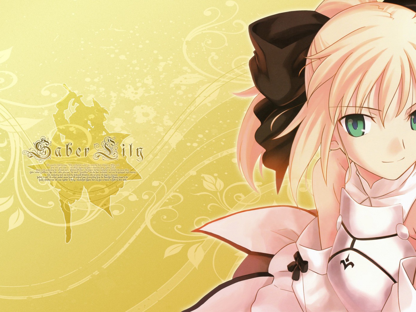 Девушка Сейбер из аниме Fate Series