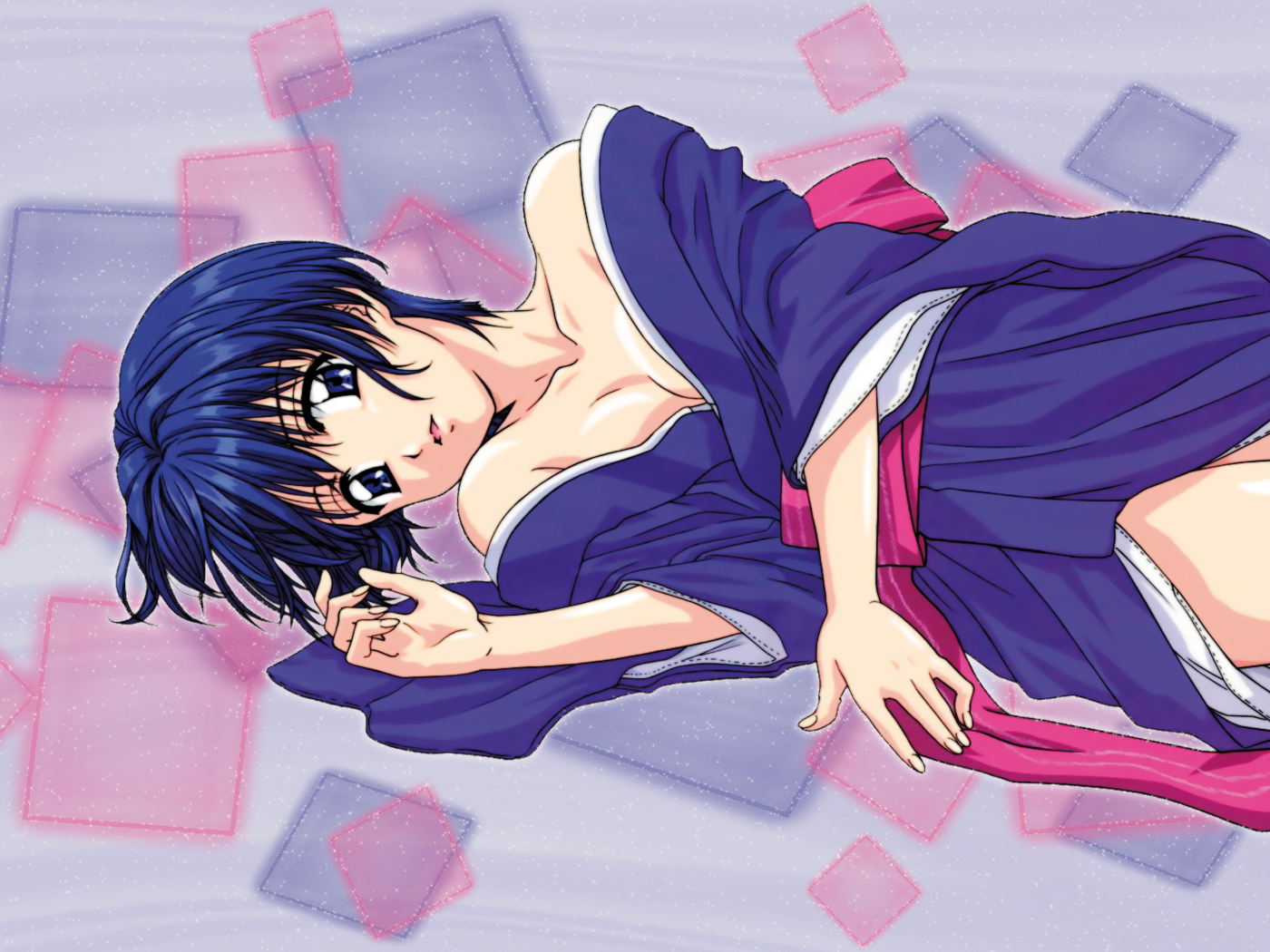 Девушка из аниме Синее синего