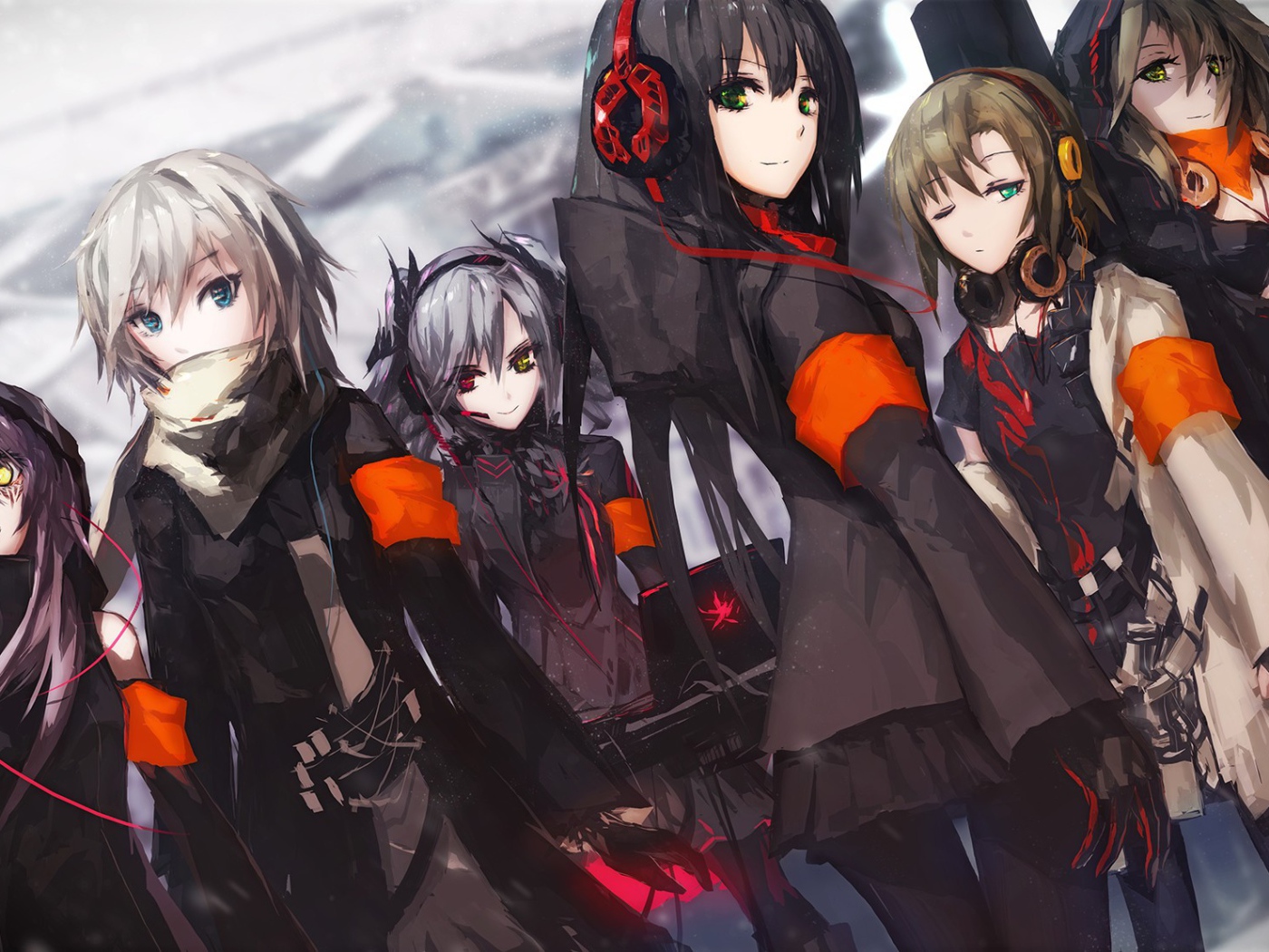 Команда девушек Аниме