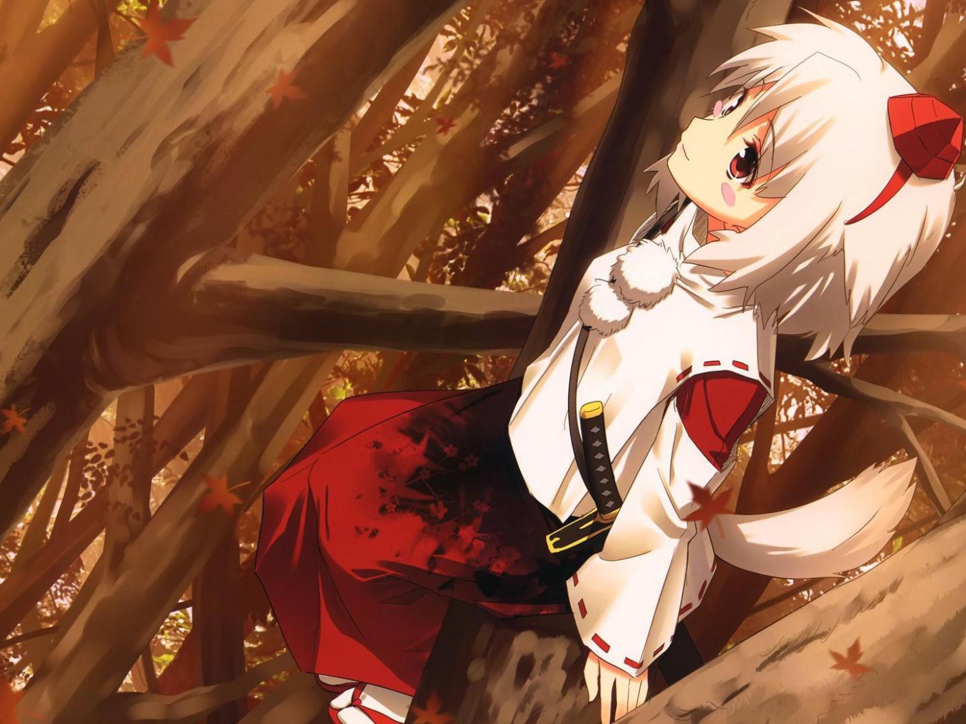 Белокурая девушка в аниме Touhou Project