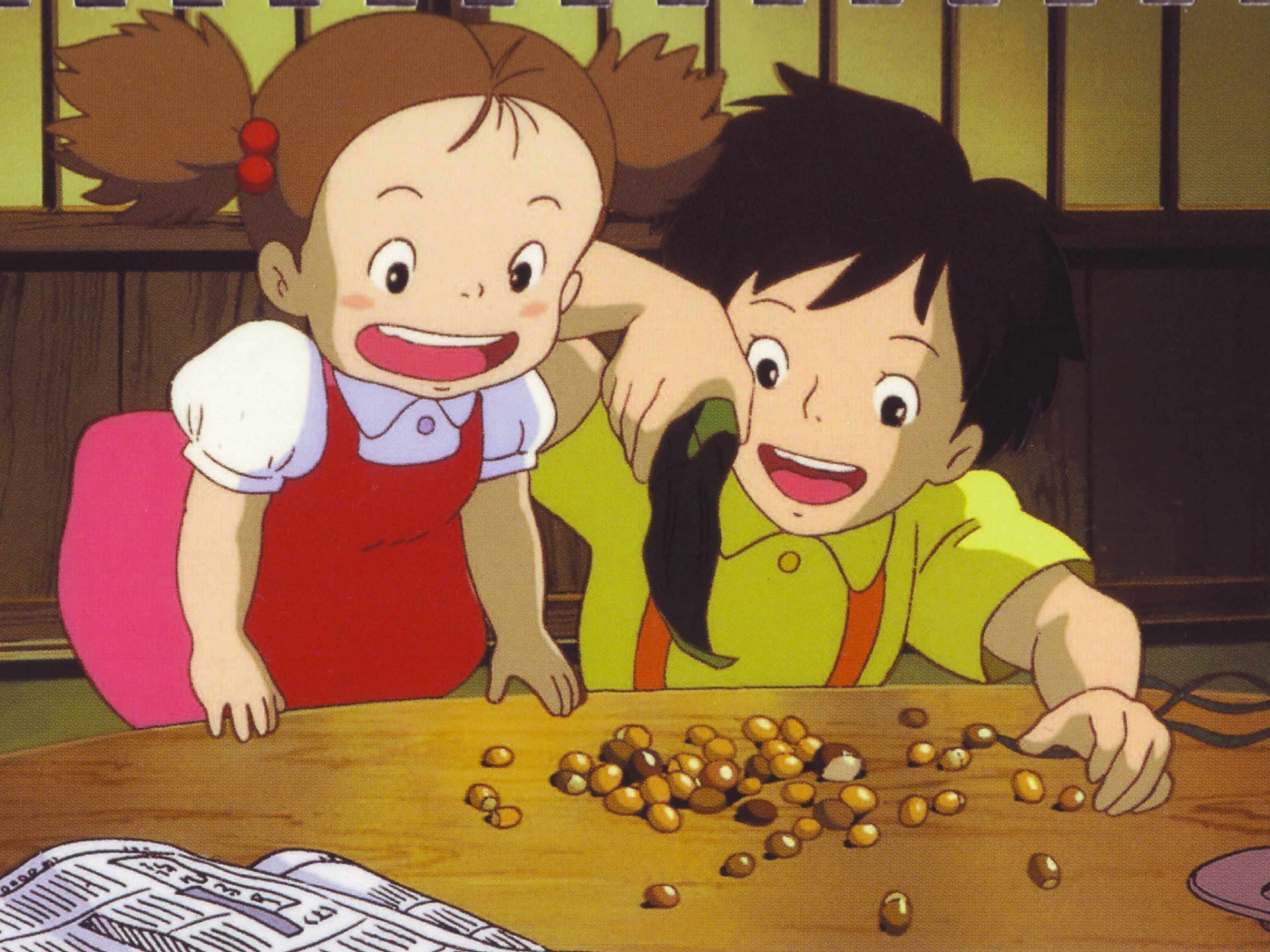 Мальчик и девочка в аниме Мой сосед Тоторо