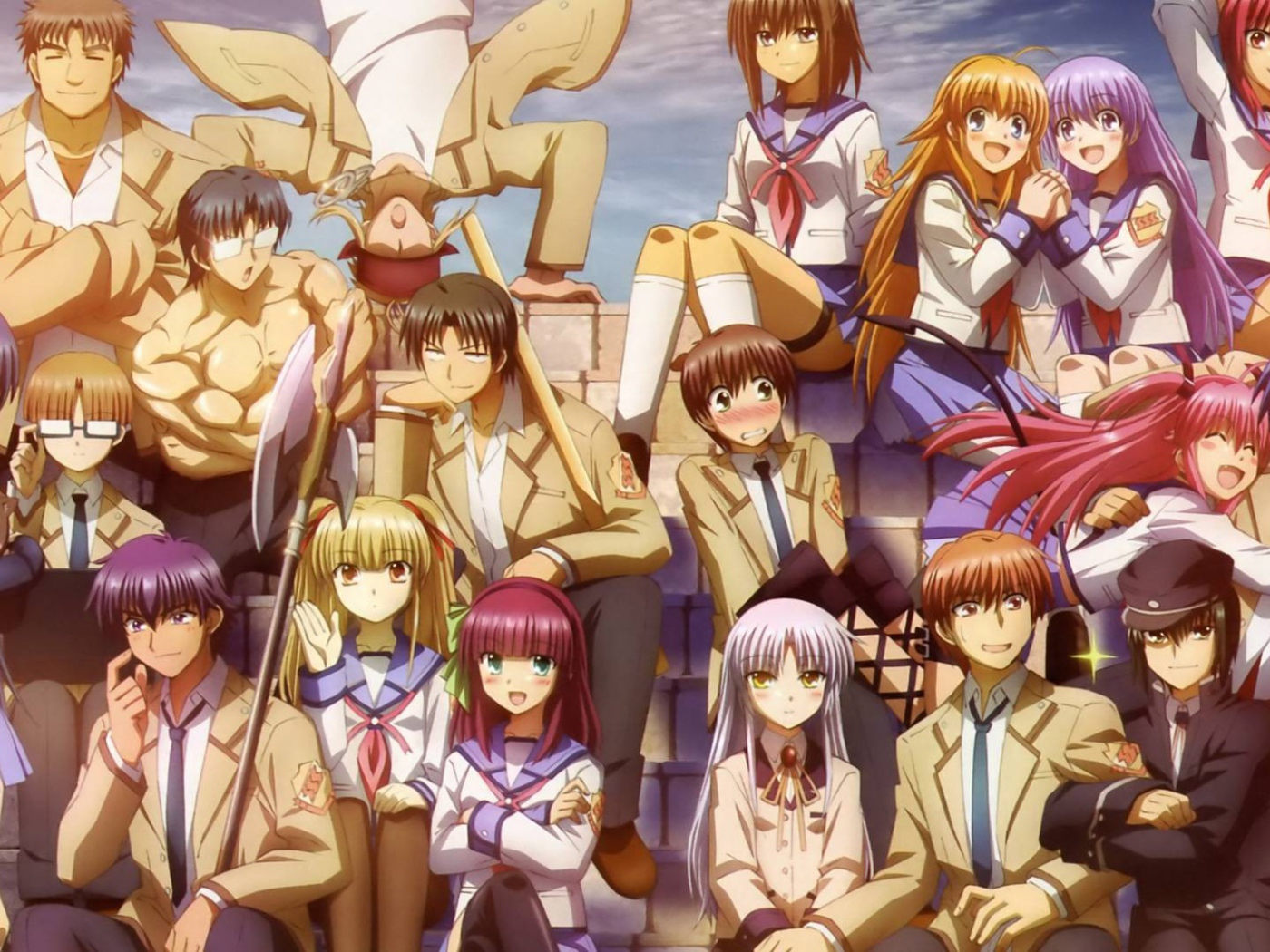 Школьный класс в аниме Ангельские ритмы