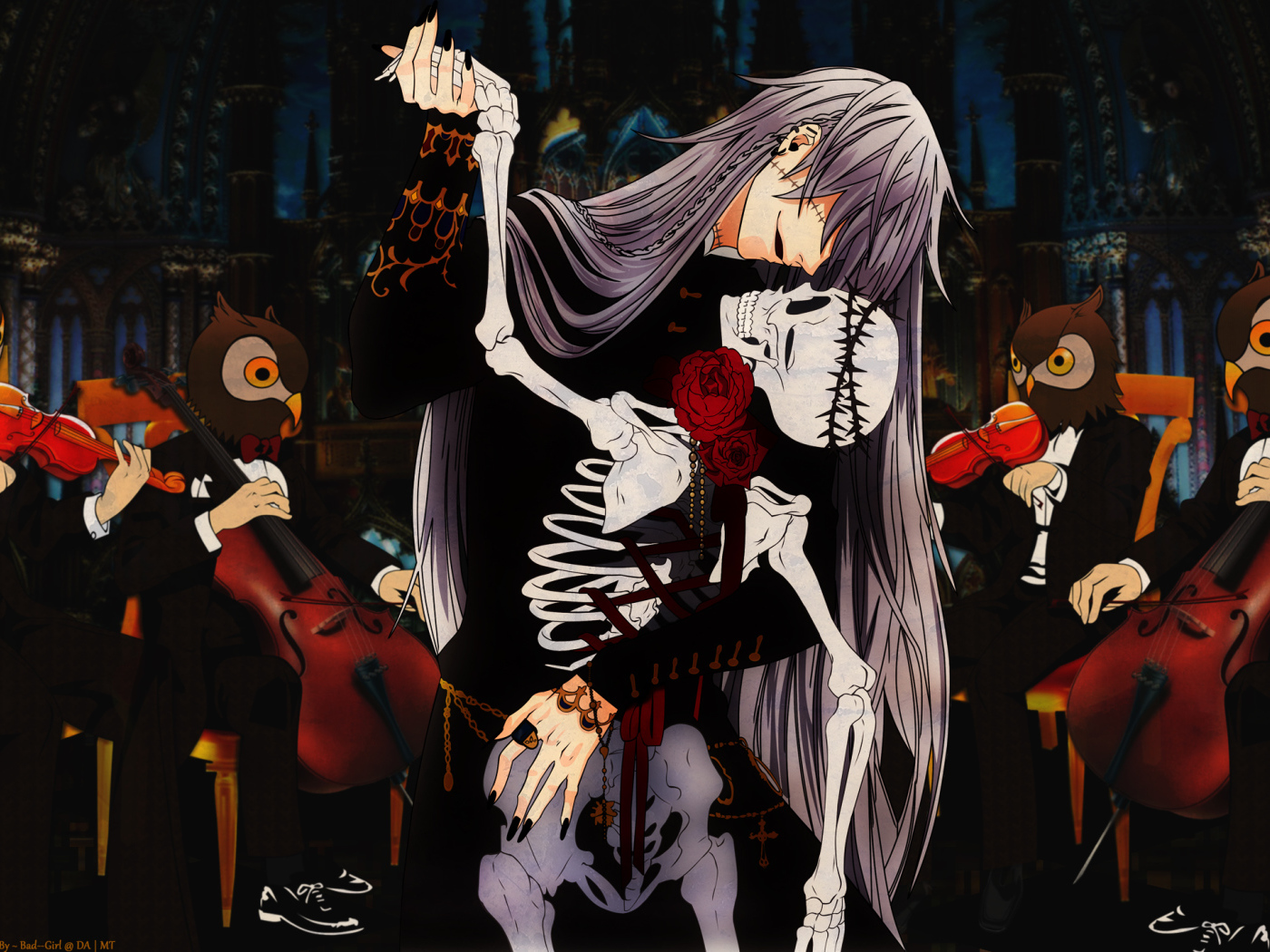 Танец со скелетом в аниме Black Butler