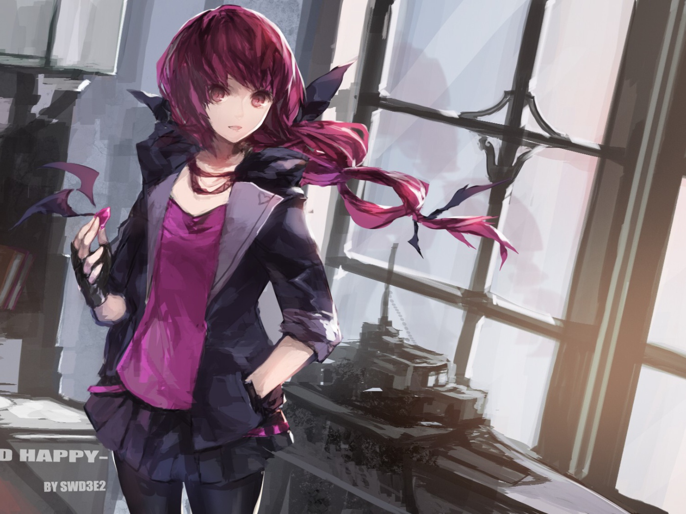 Девушка из аниме Весёлые детки-таблетки