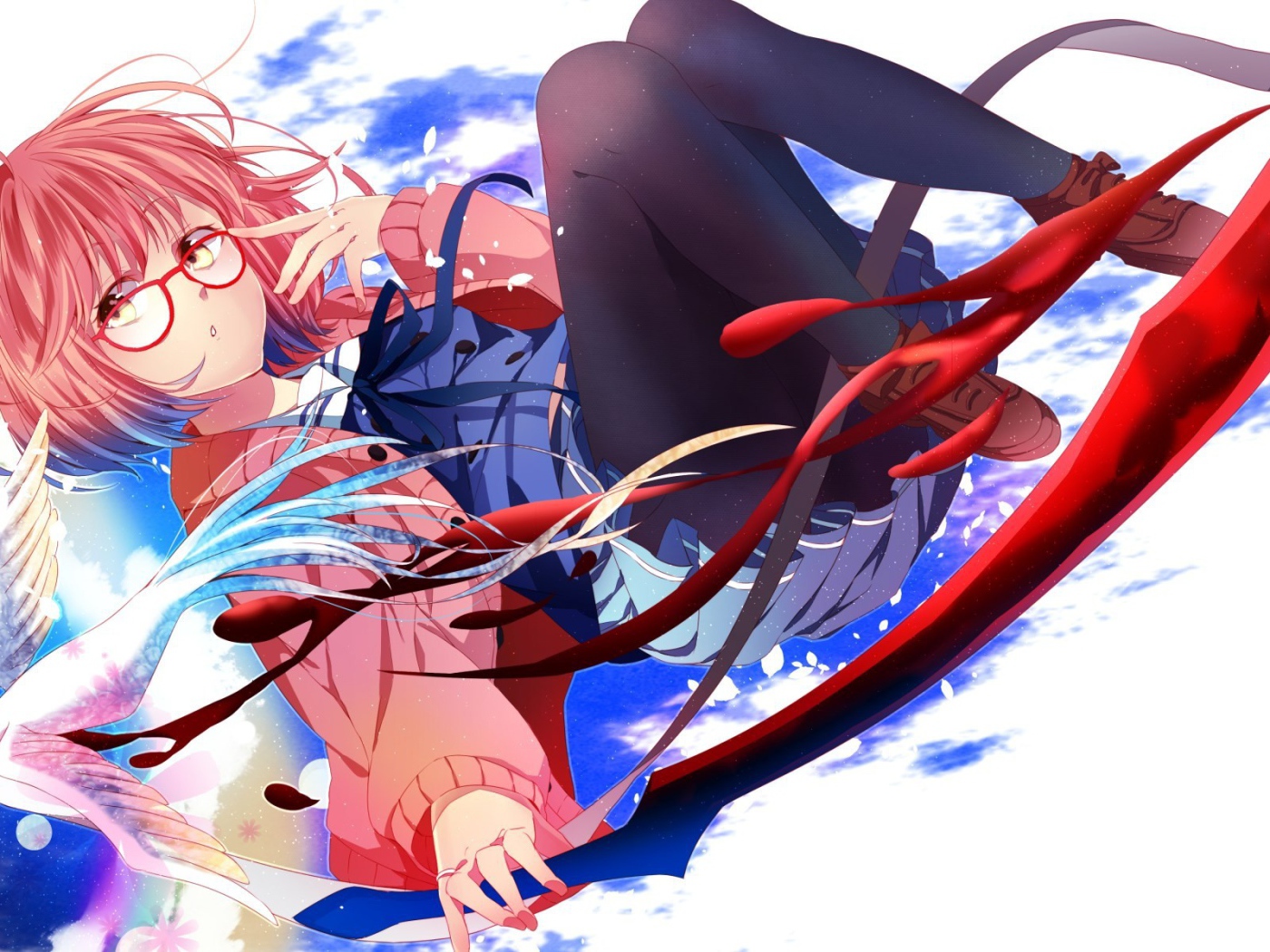 Девушка из аниме Kyoukai no Kanata