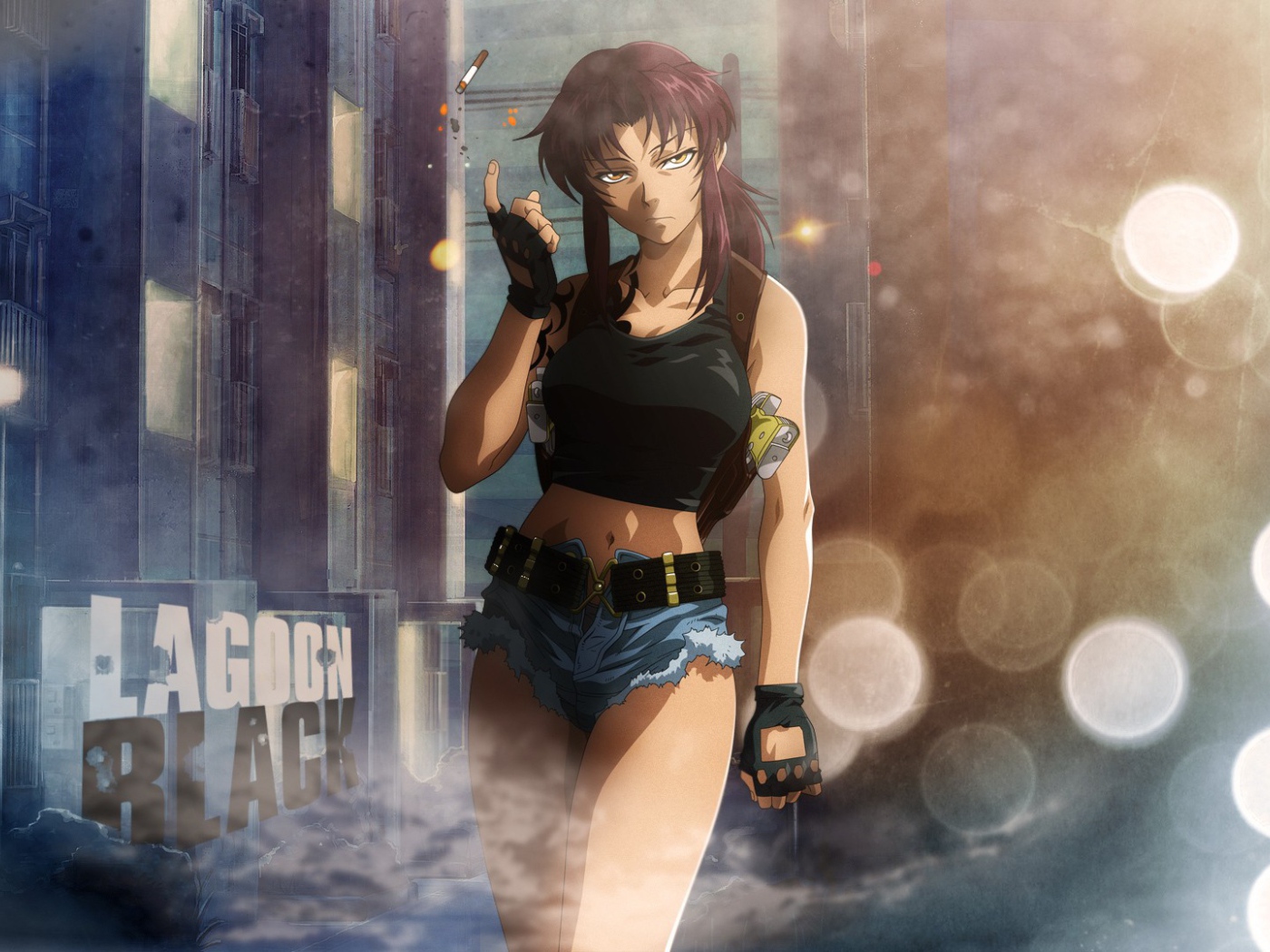 Девушка из аниме Пираты «Чёрной лагуны»