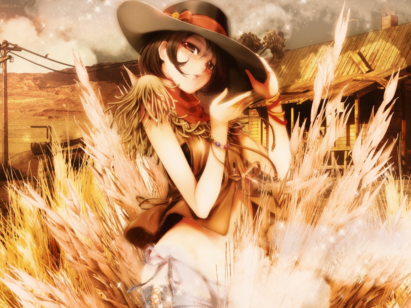 Девушка в шляпе, манга аниме