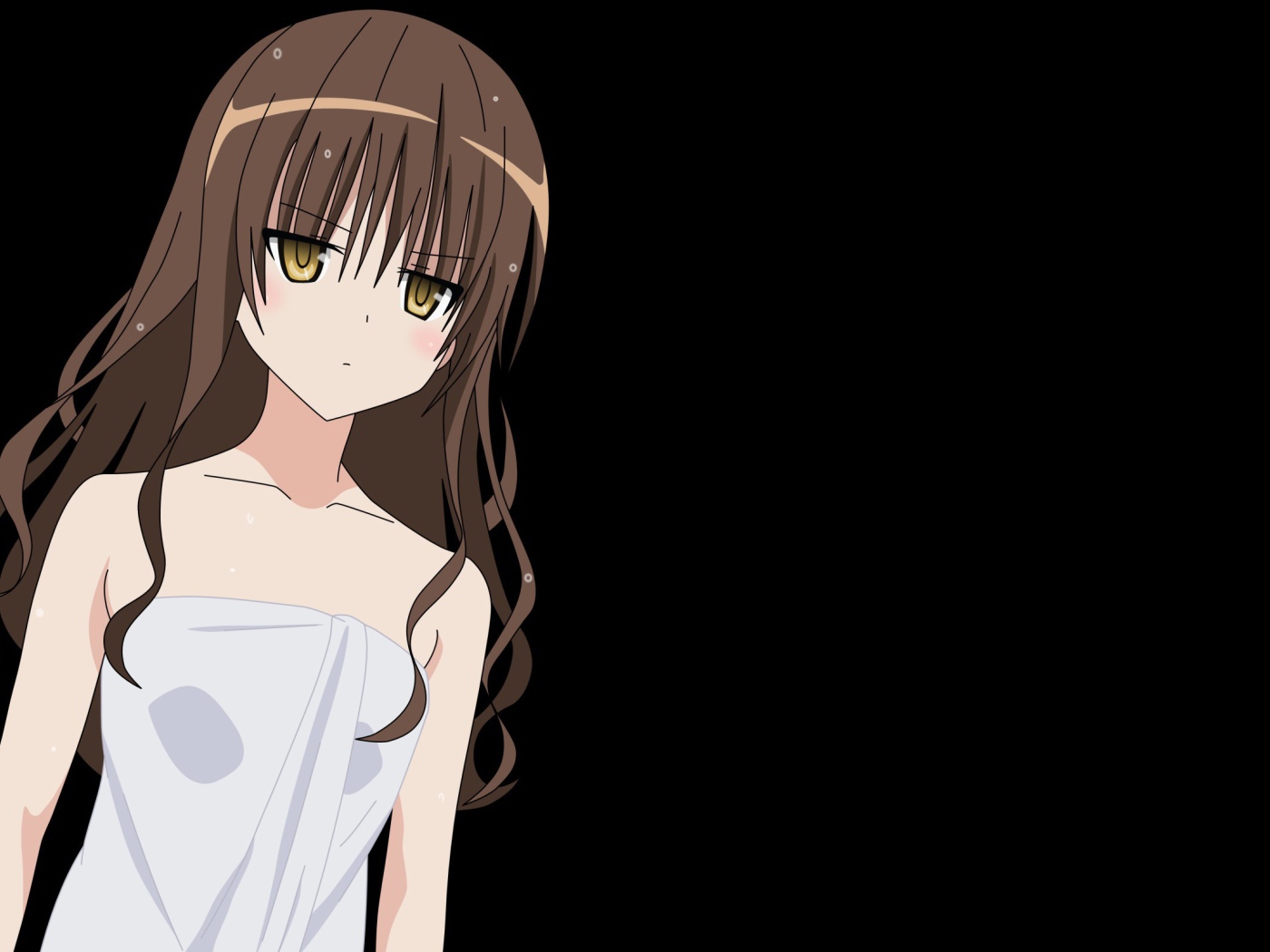 Девушка на черном фоне, аниме Любовь и прочие неприятности