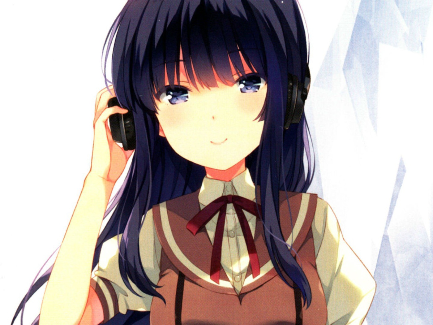 Девушка в наушниках в аниме Метод Небес