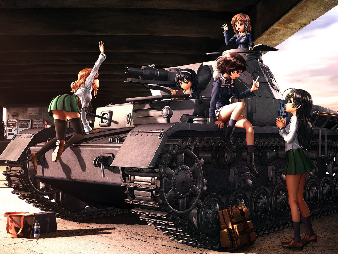 Девушки из аниме Танкистки