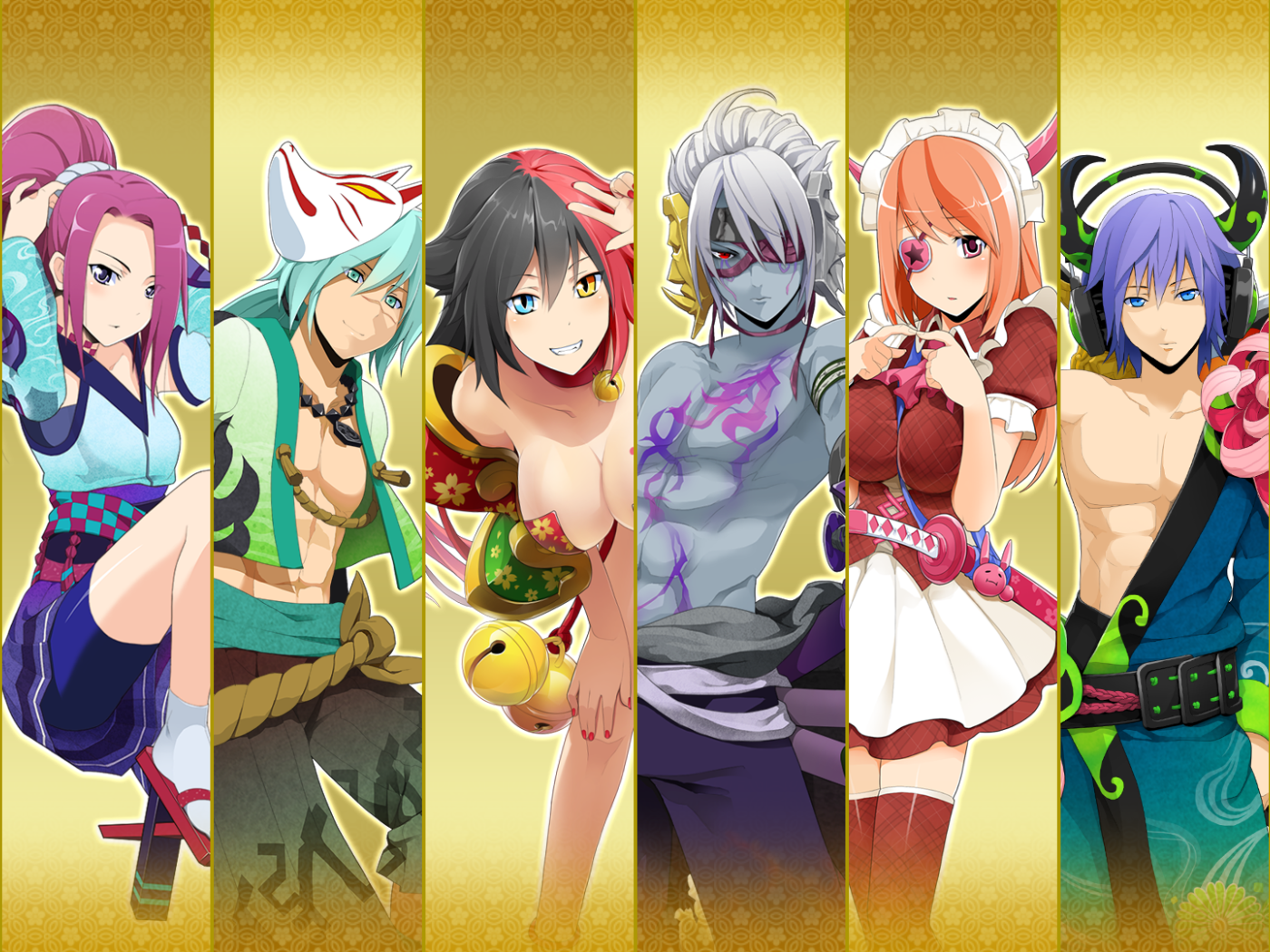 Девушки персонажи аниме Onigirl