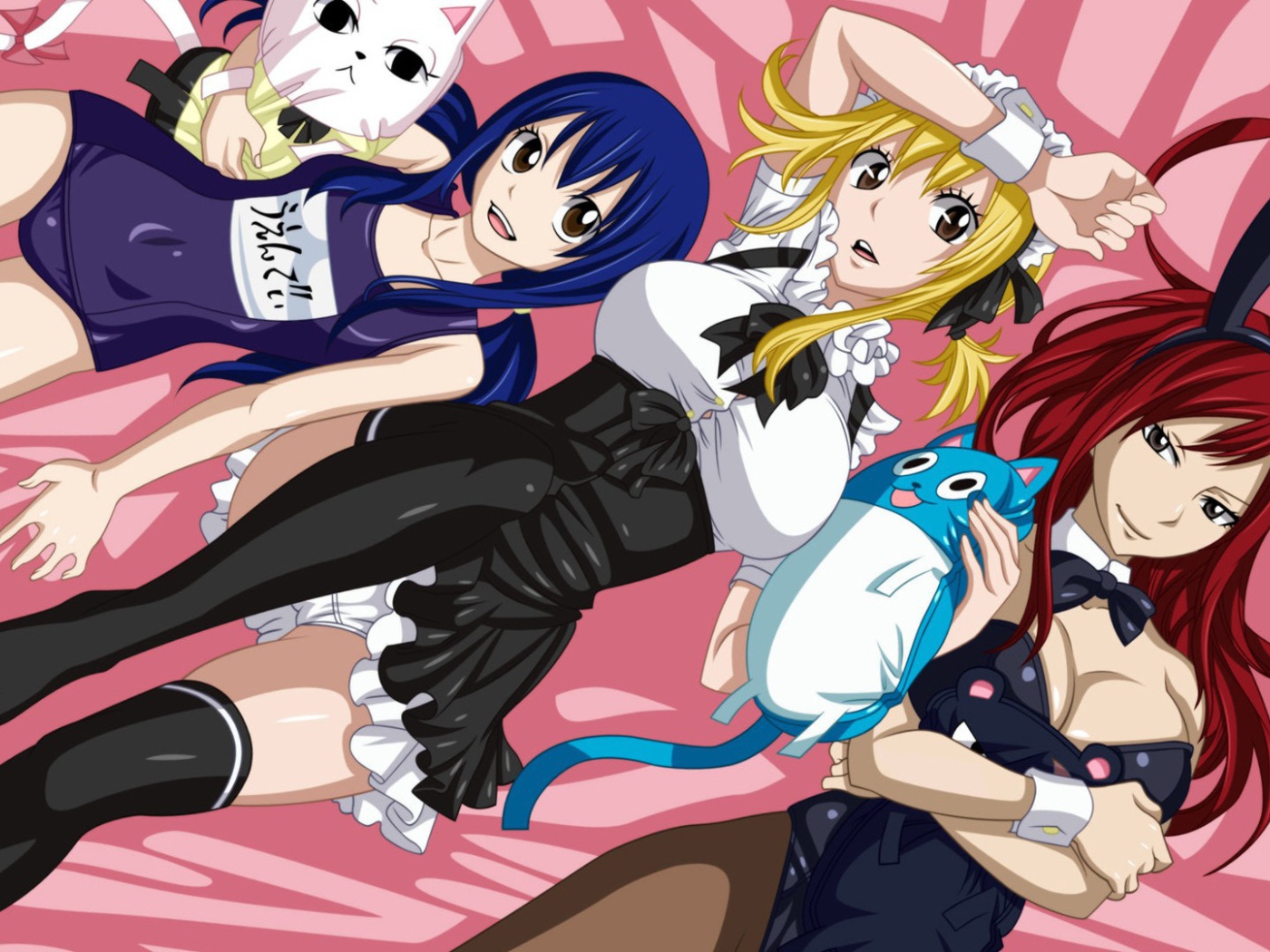 Девушки из аниме Сказка о хвосте феи