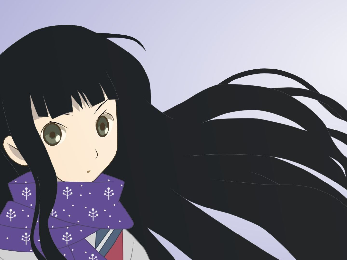 Черноволосая девушка аниме Sayonara Zetsubou Sensei