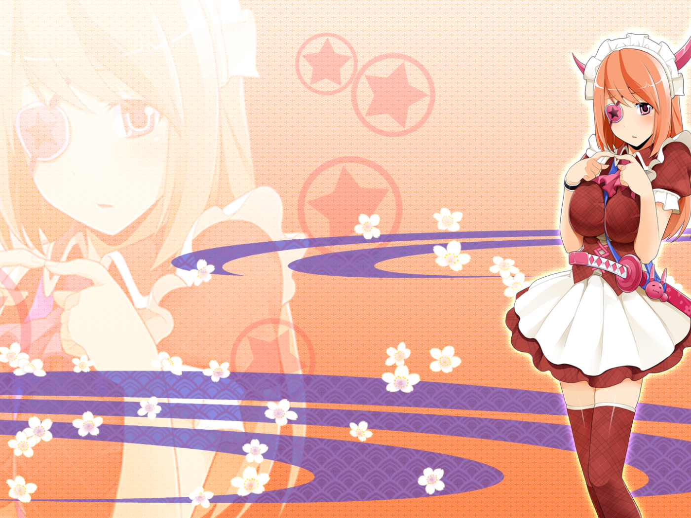 Милая девушка в аниме Onigirl