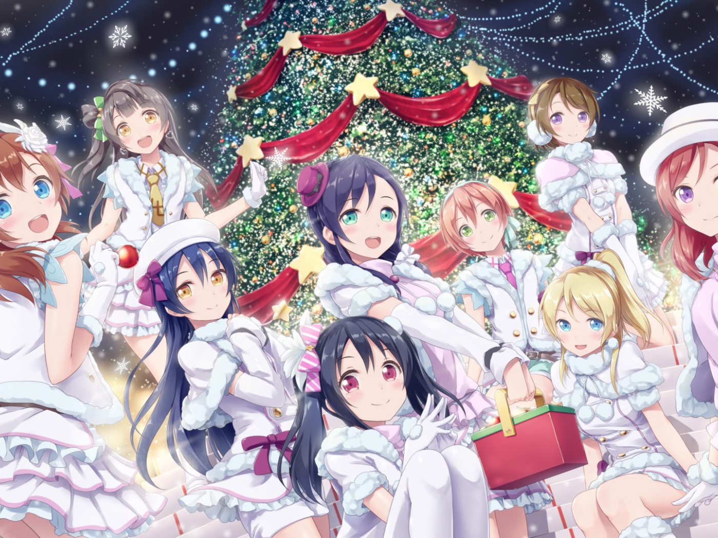 Новогодний праздник в аниме Love Live