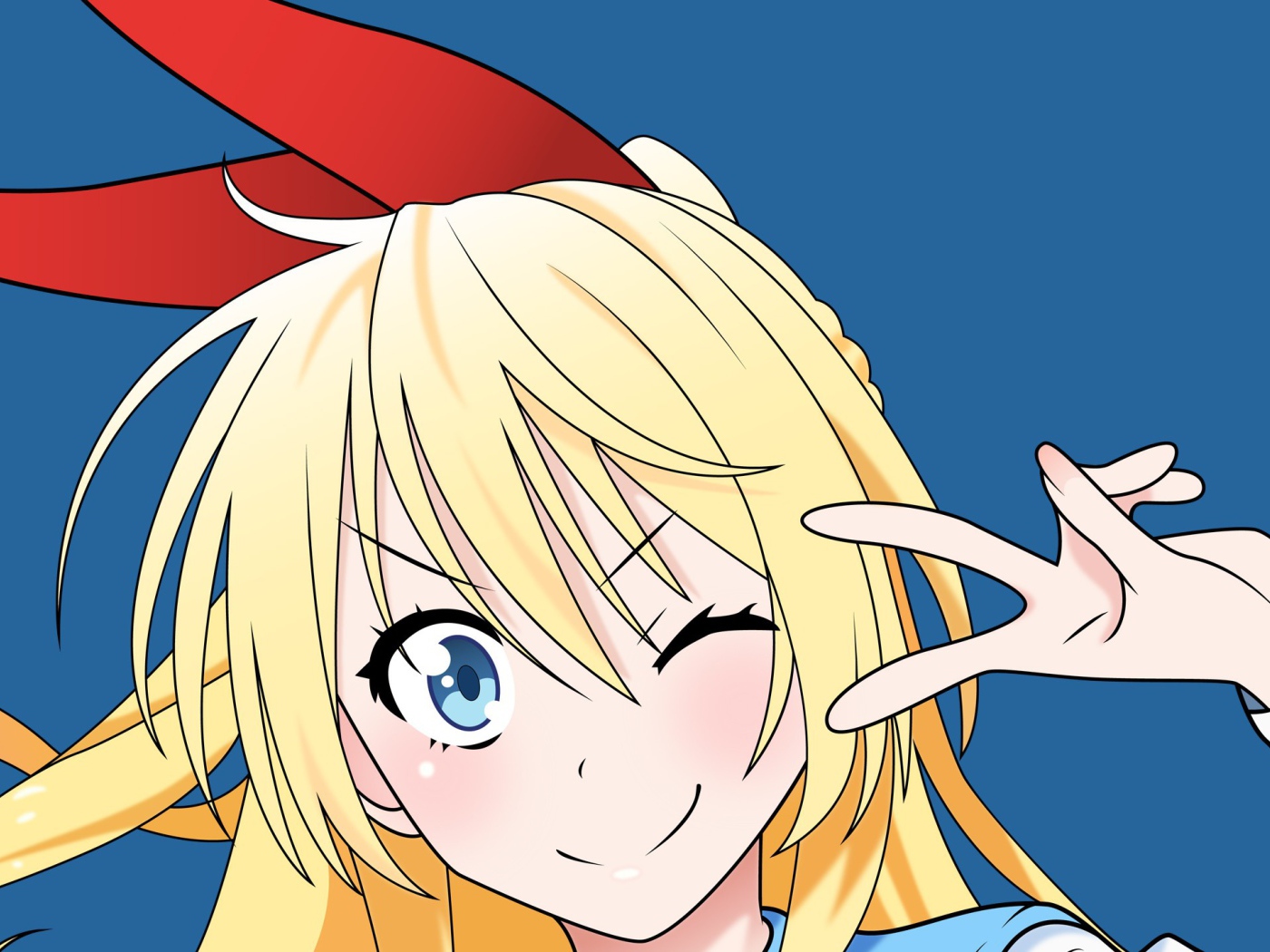 Задорная девушка аниме Nisekoi