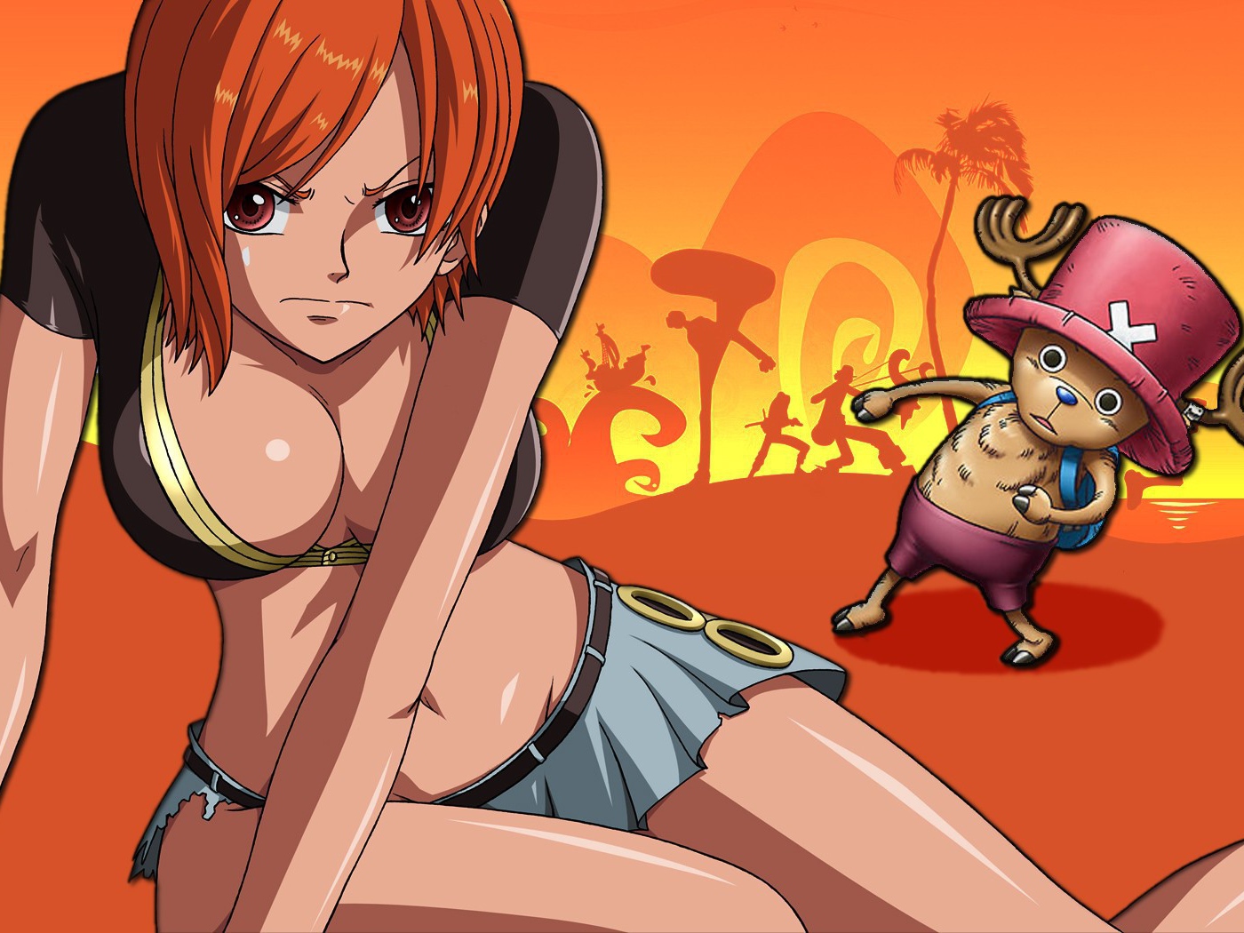 Рыжая Нами из аниме Большой куш