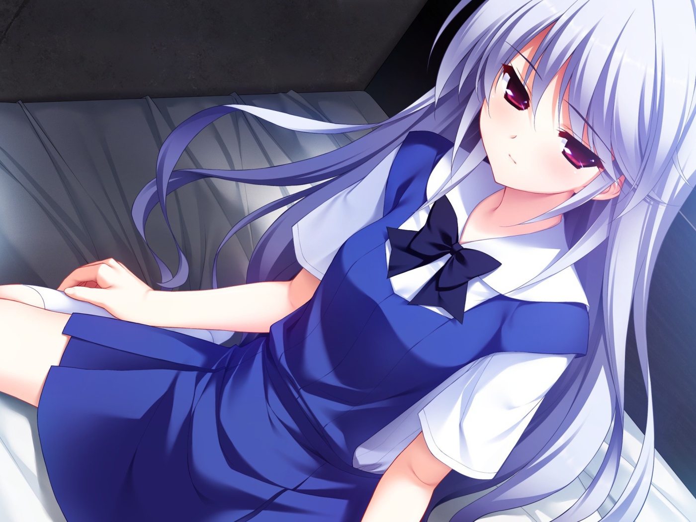 Школьница из аниме Grisaia no Kajitsu