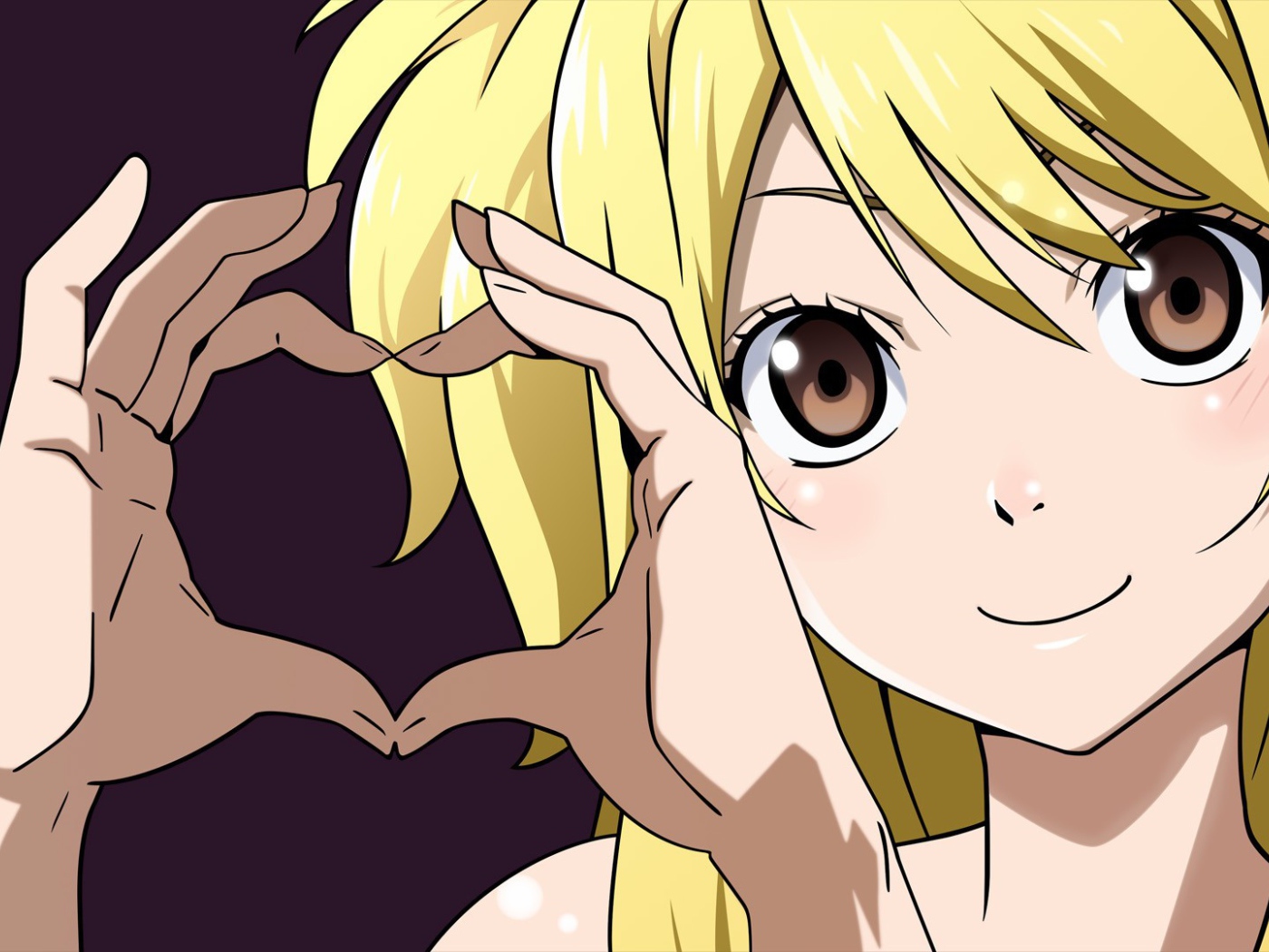 Милая девочка из аниме Сказка о хвосте феи