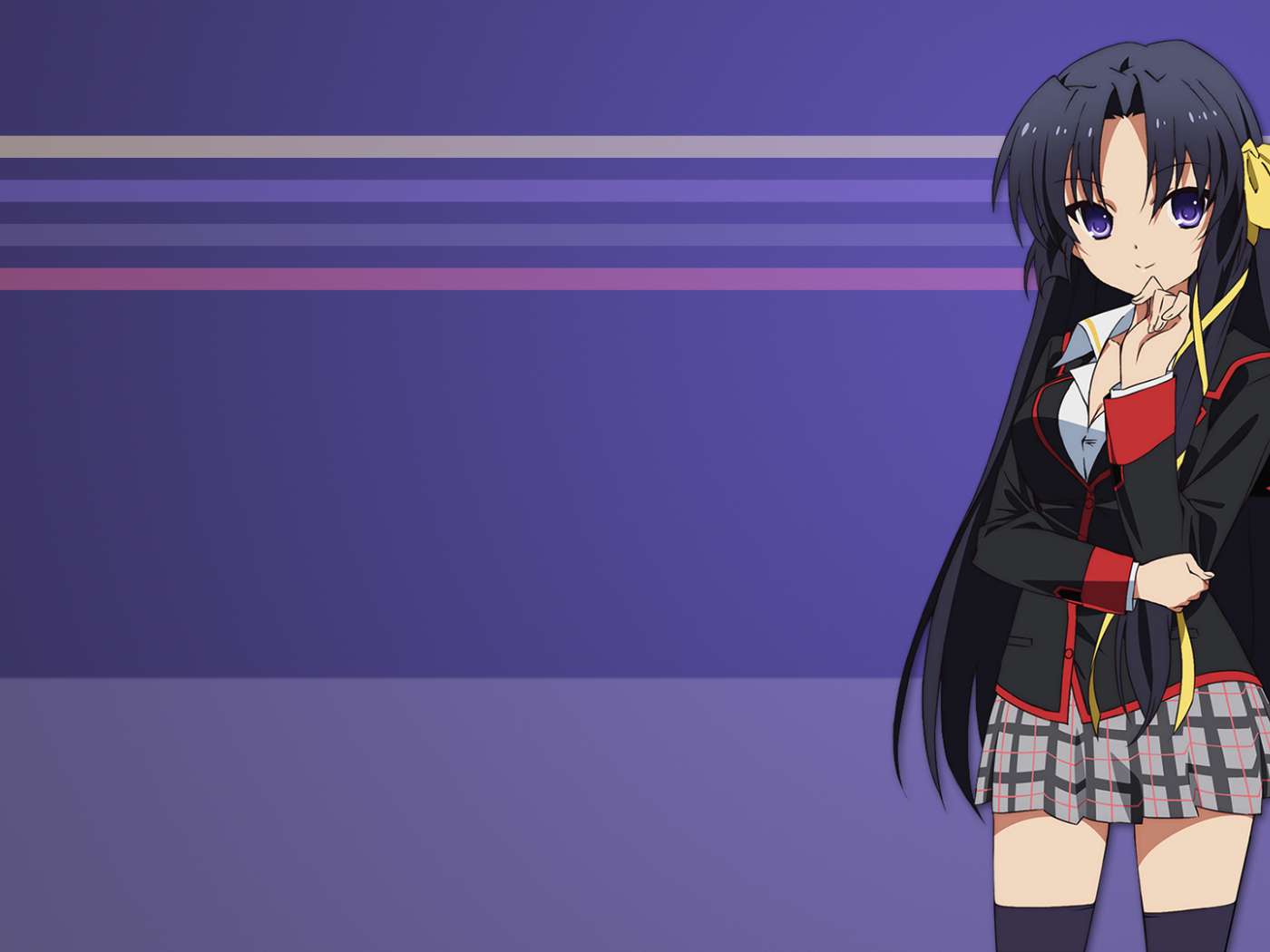 Черноволосая девушка в аниме Маленькие проказники