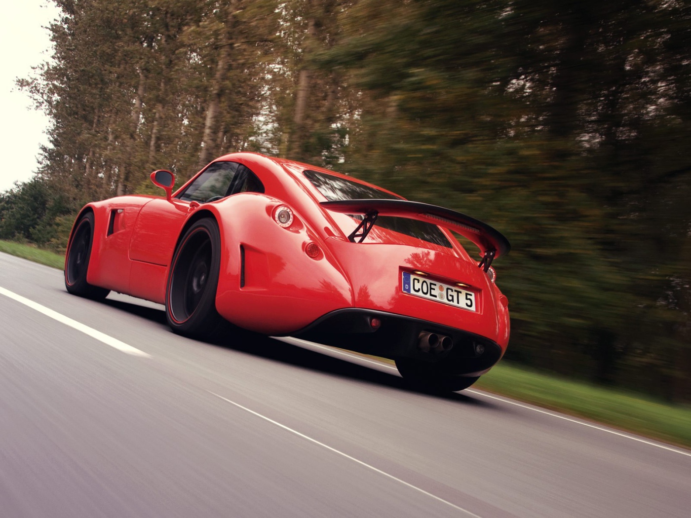 Спорт кар Wiesmann на фоне леса