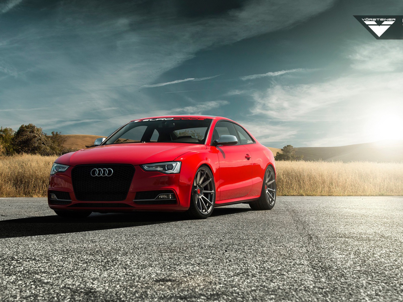 Audi S5 на фоне поля, Vorsteiner