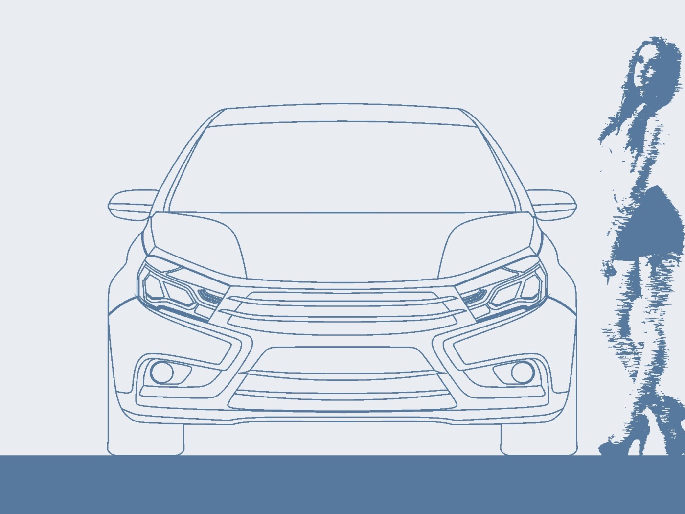 Изображение Лады Веста и девушки