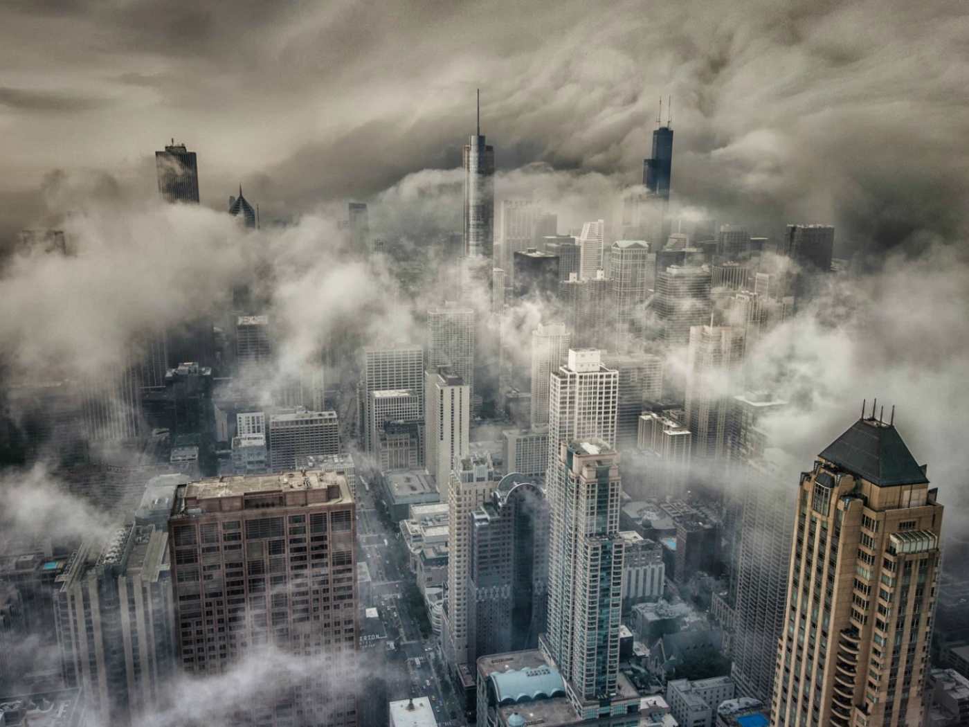 Чикаго в густом тумане