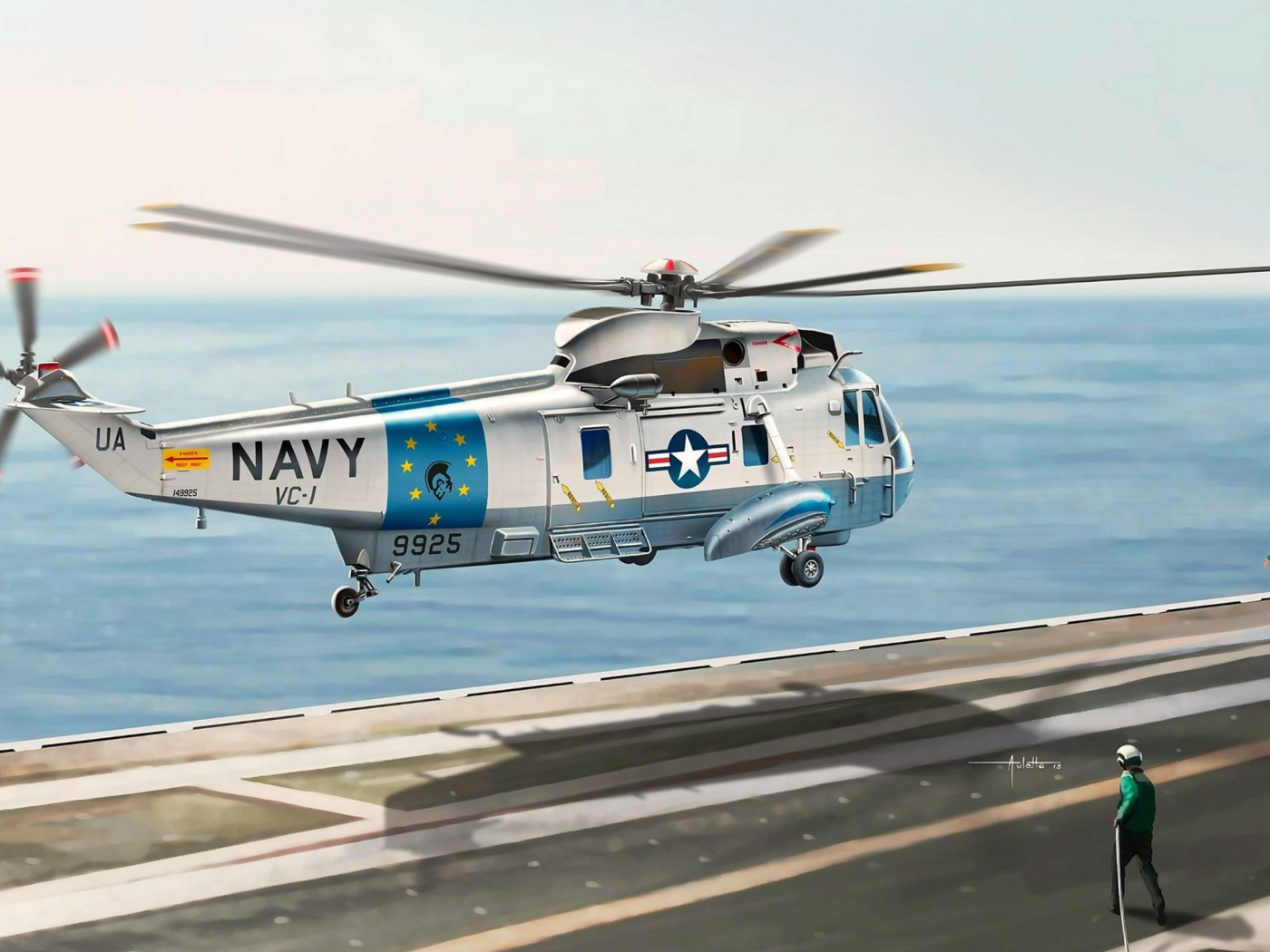 Вертолет ВМФ Sikorsky SH-3 Sea King