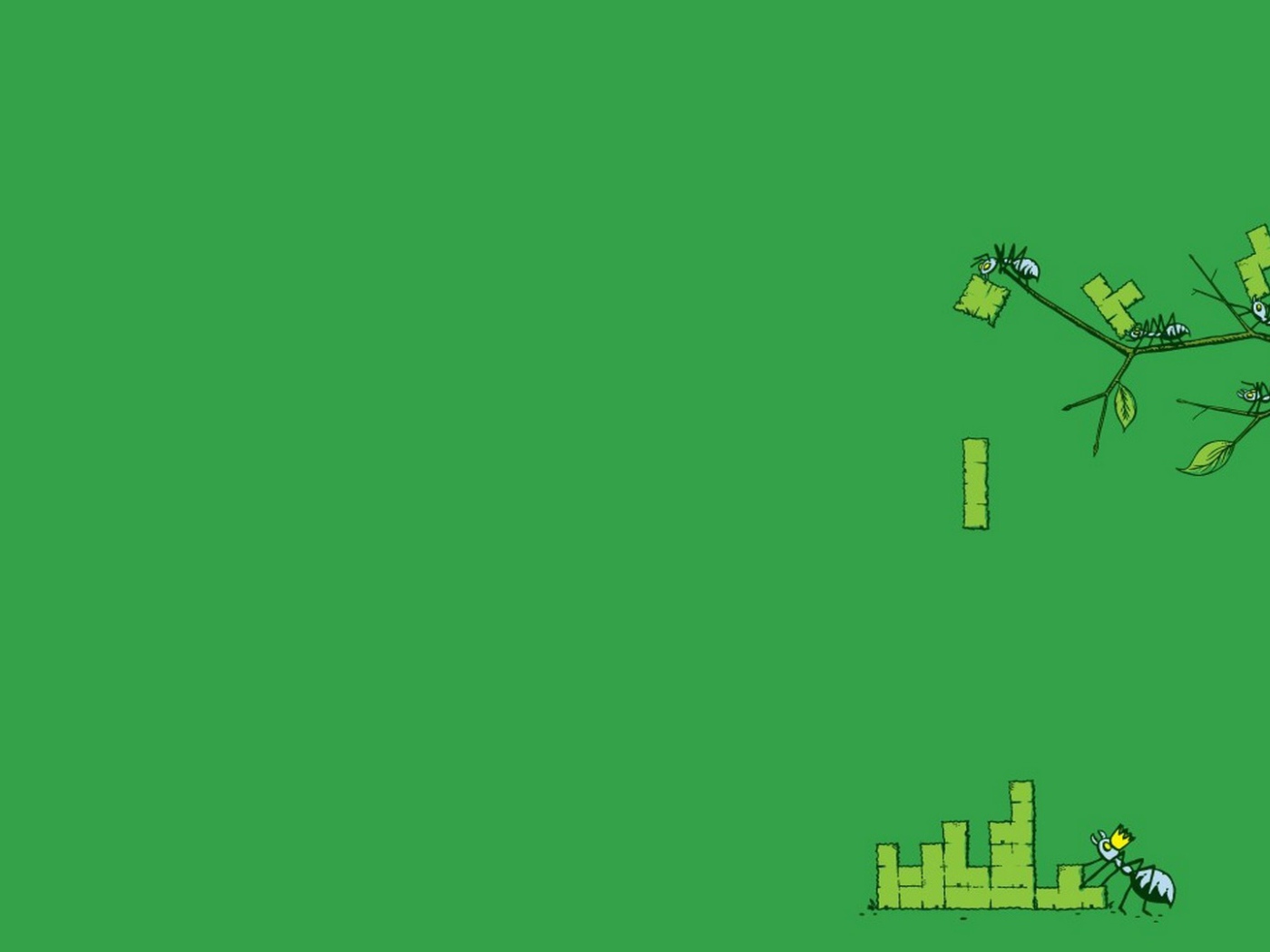 Муравьи и зеленый тетрис