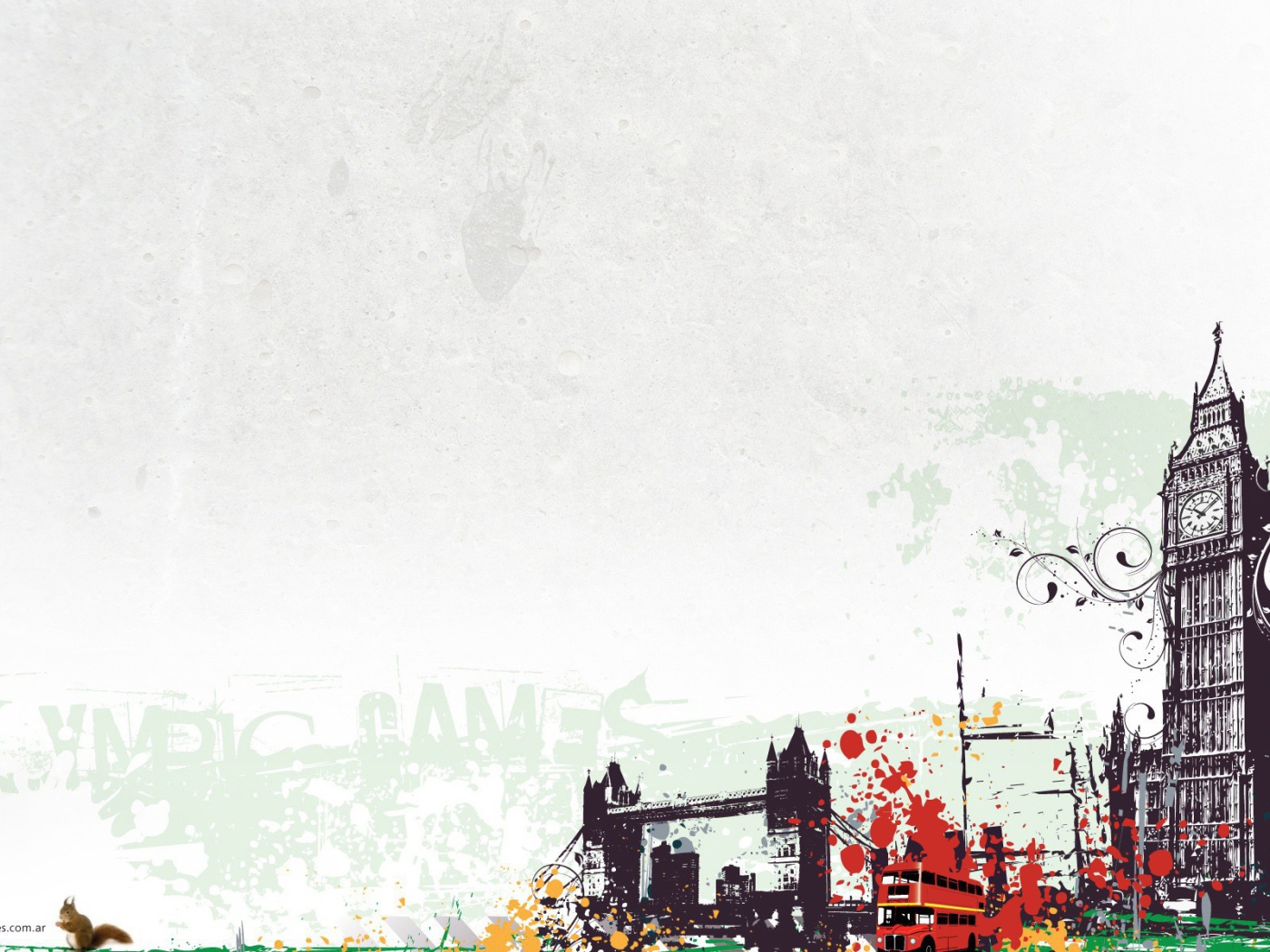 Арт Лондон, серый фон