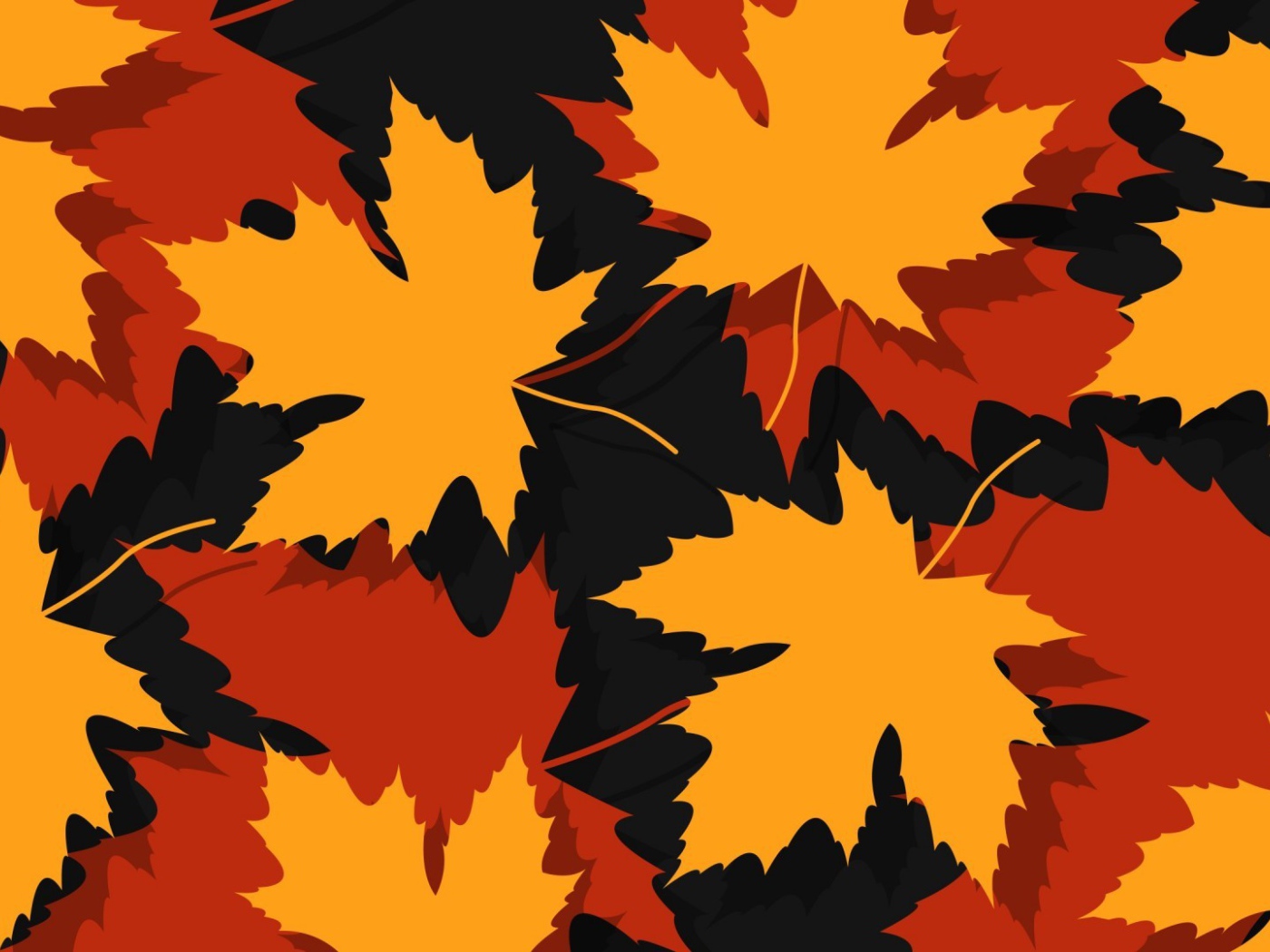 Фон из желтых кленовых листьев