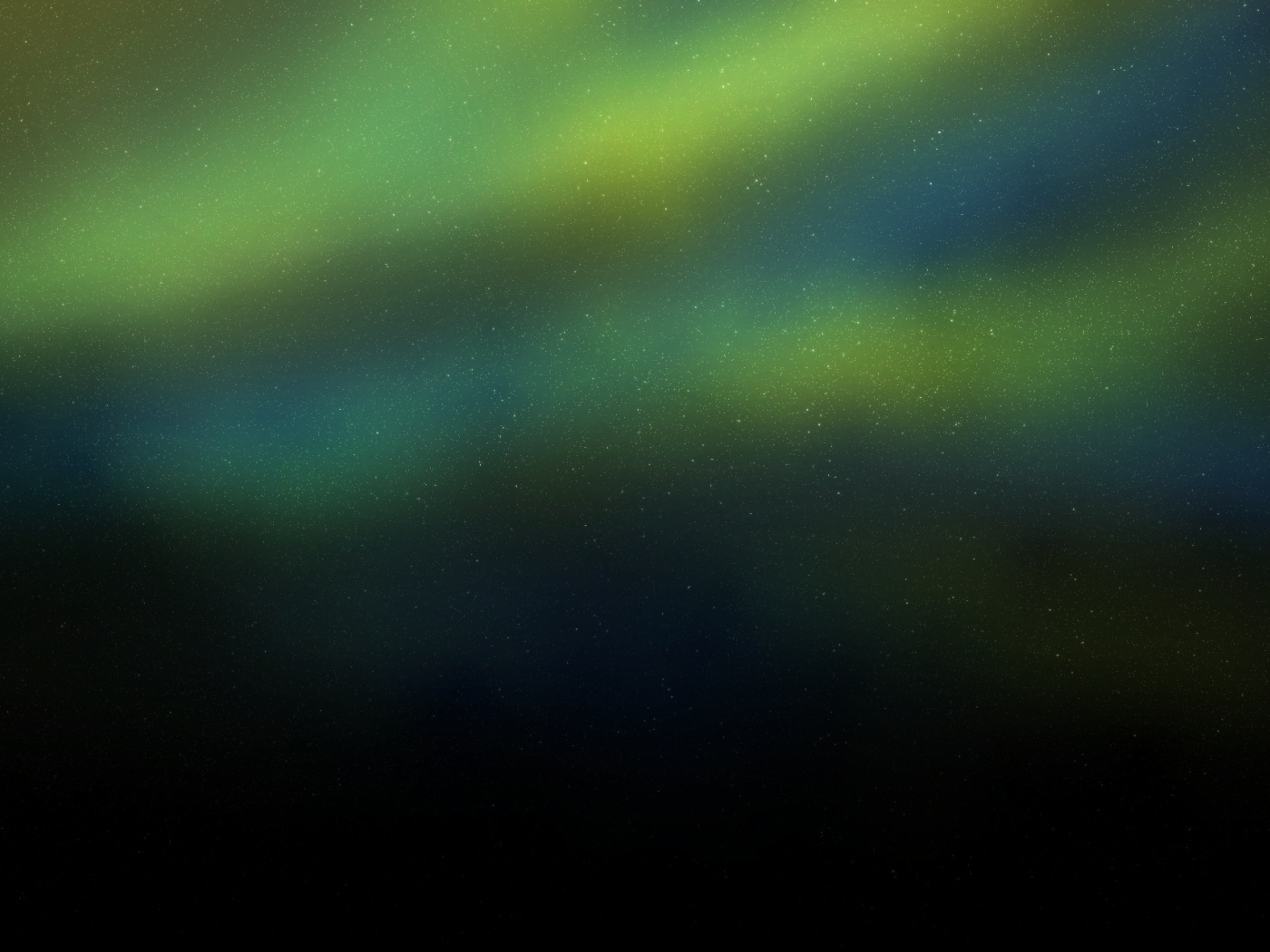 Сине зеленый фон звездного неба