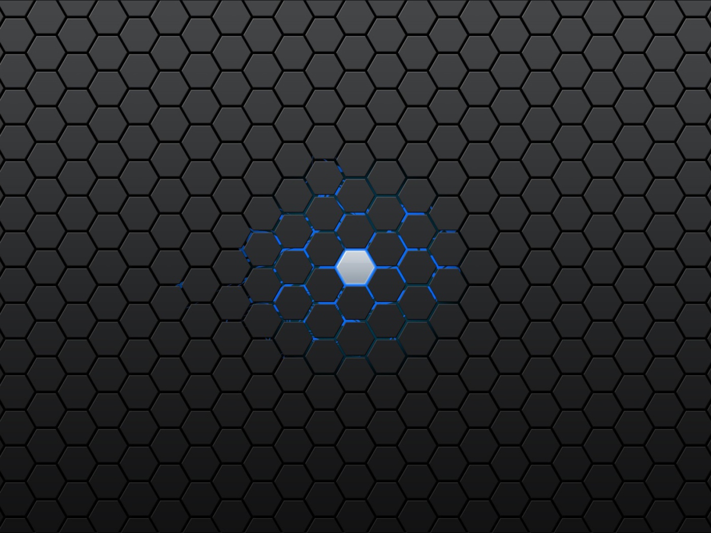 Голубая ячейка в черной структуре