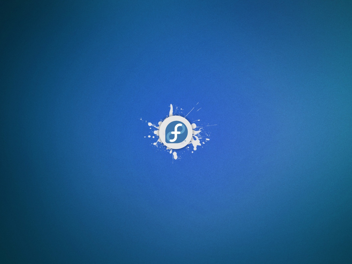 Голубой фон Fedora