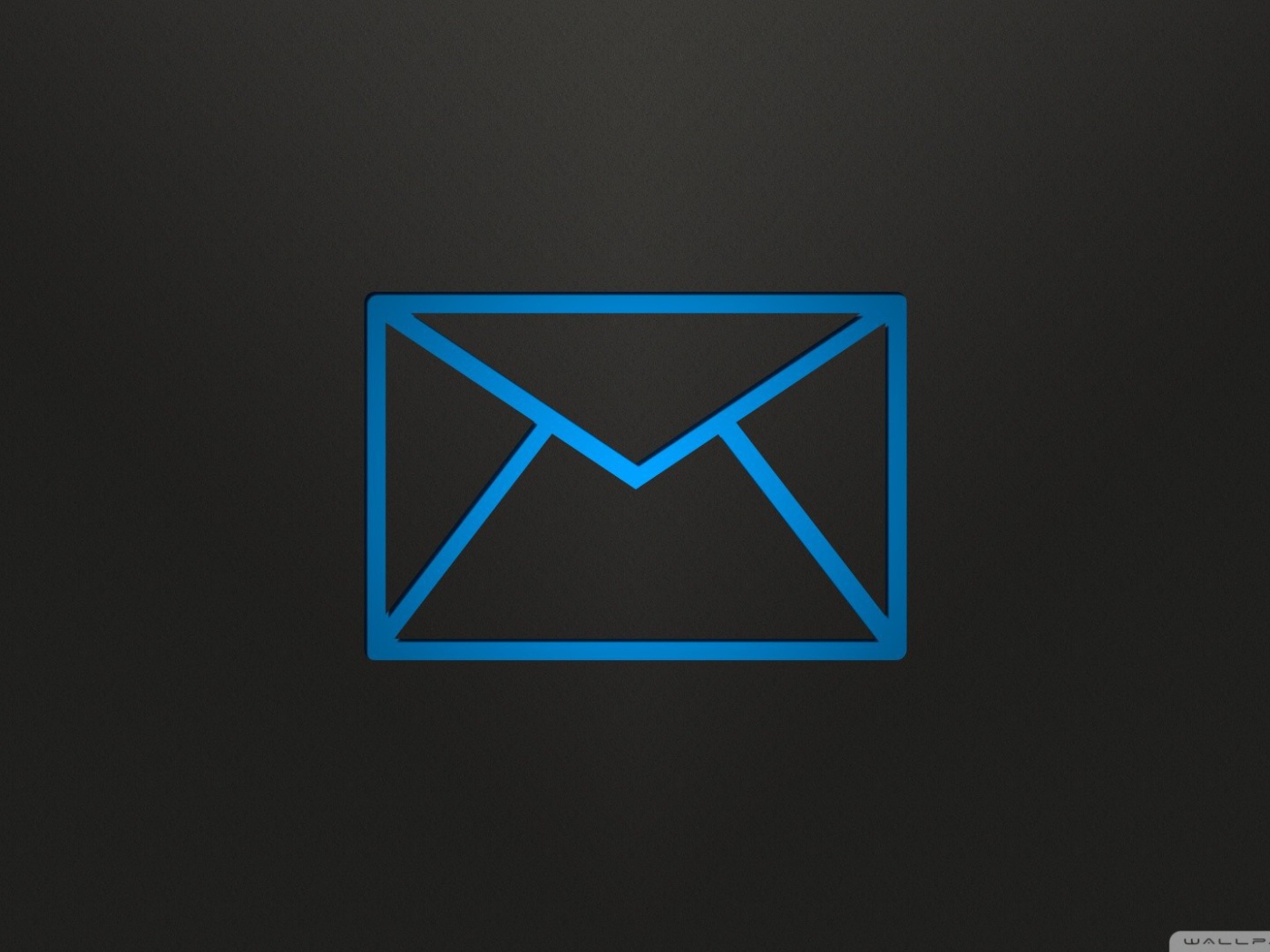 Голубое письмо, черный фон