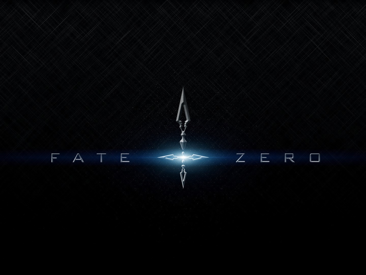 Голубые буквы, аниме Fate-Zero