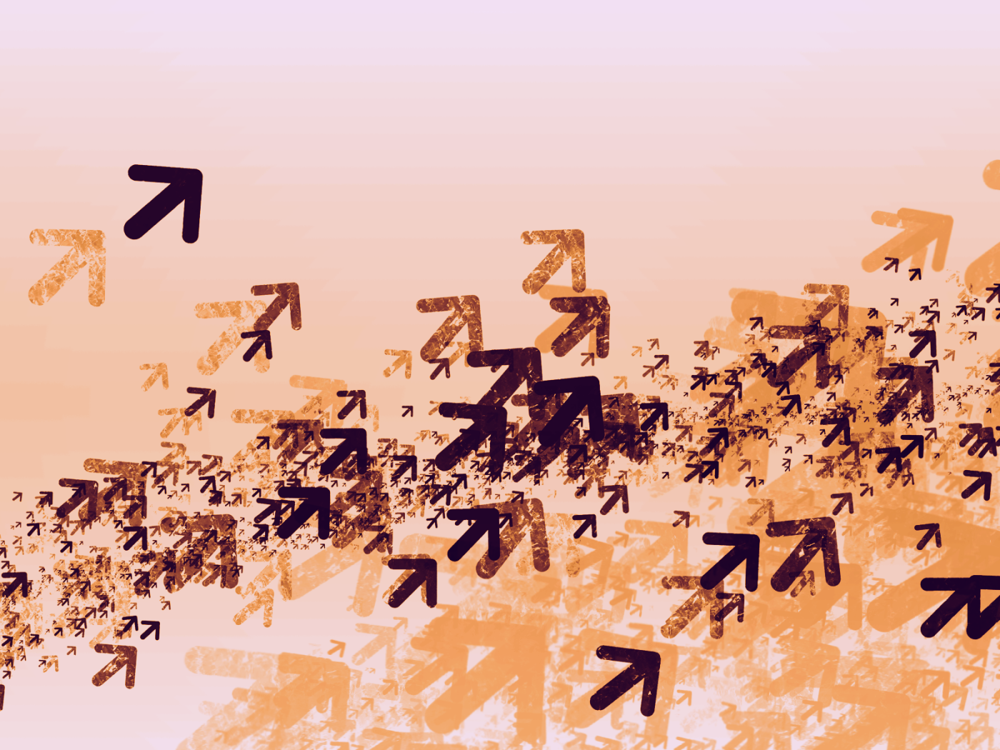 Облако стрелок указывает вверх