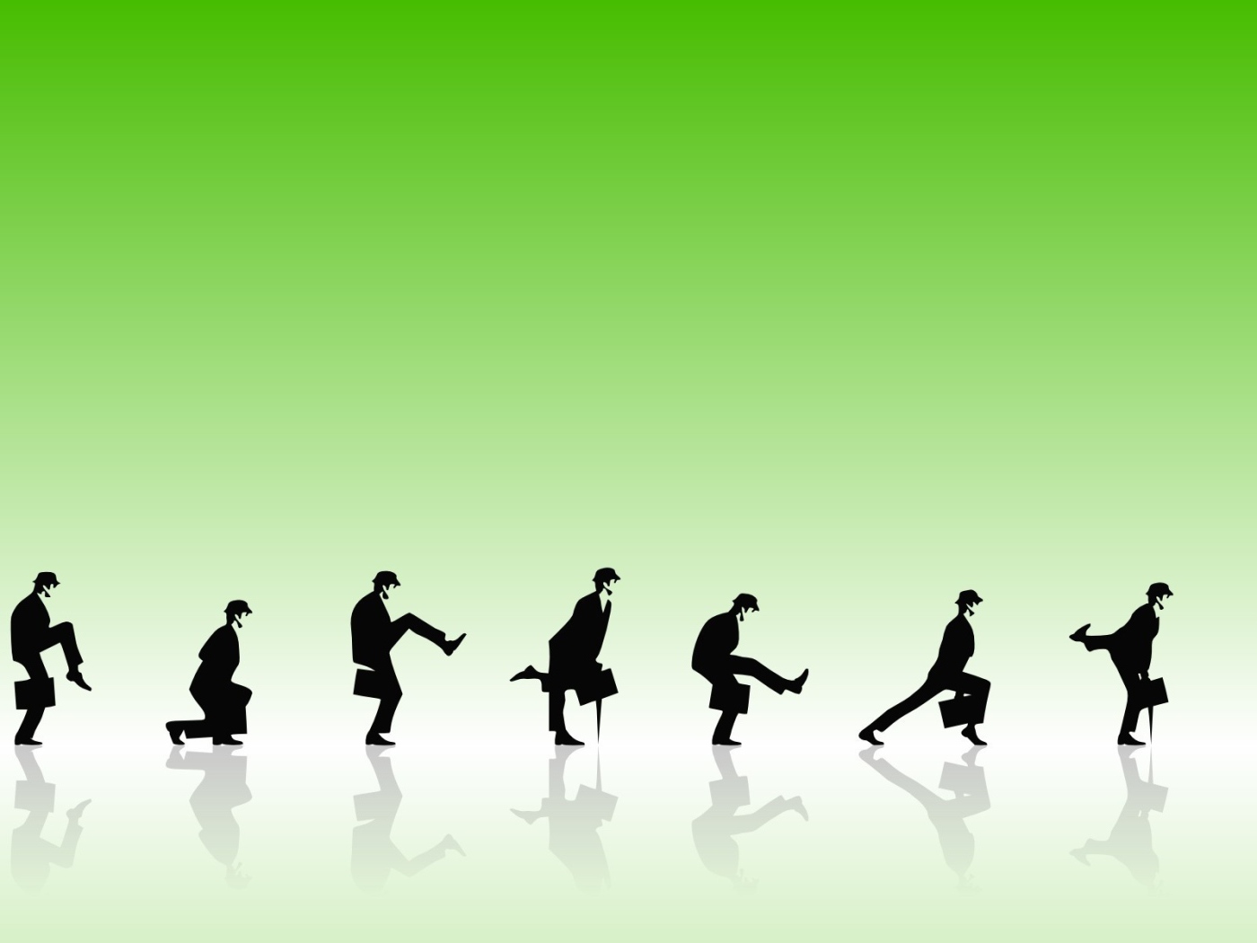 Комик группа Монти Пайтон, зеленый фон