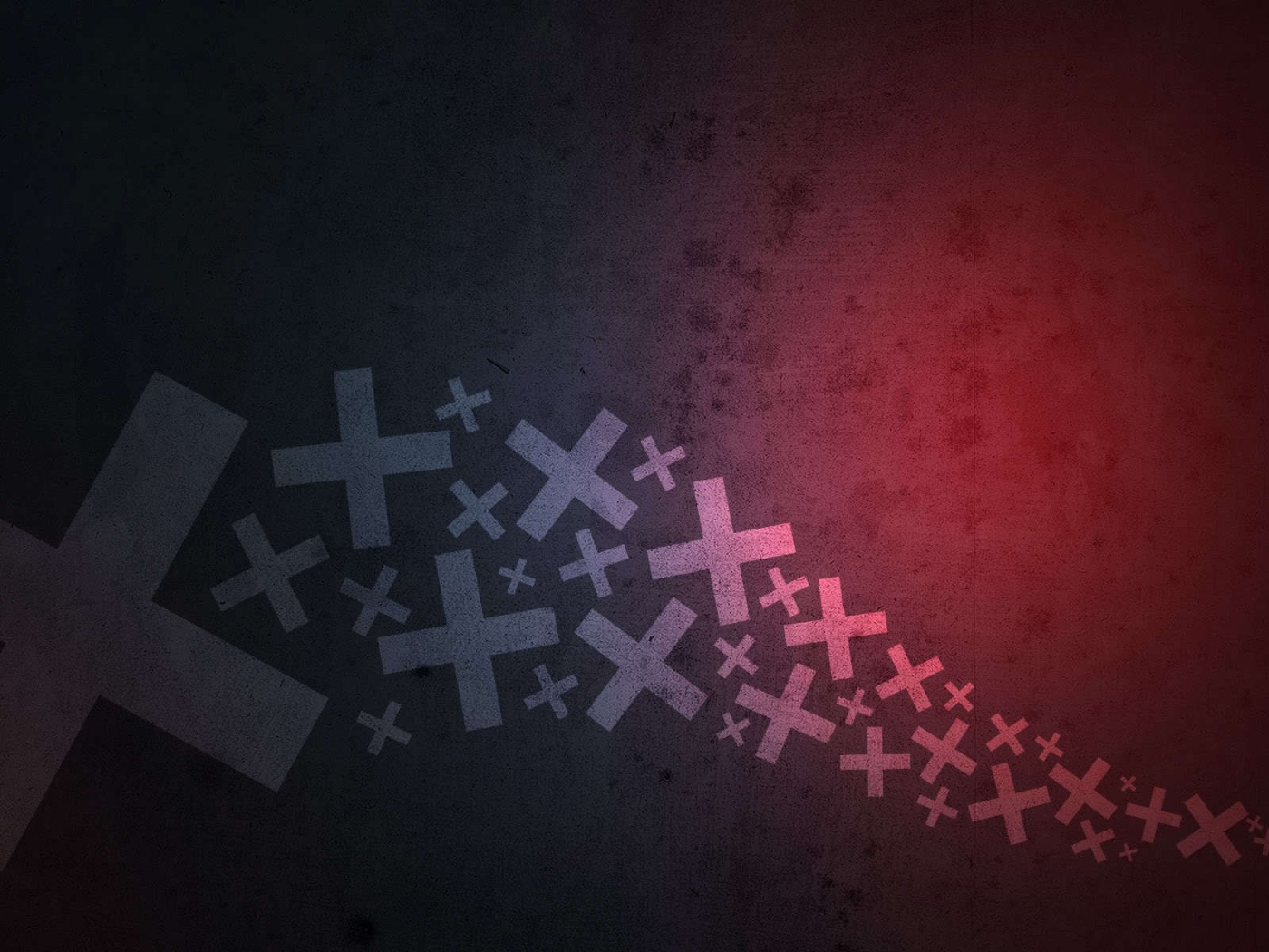 Крестики на темном фоне