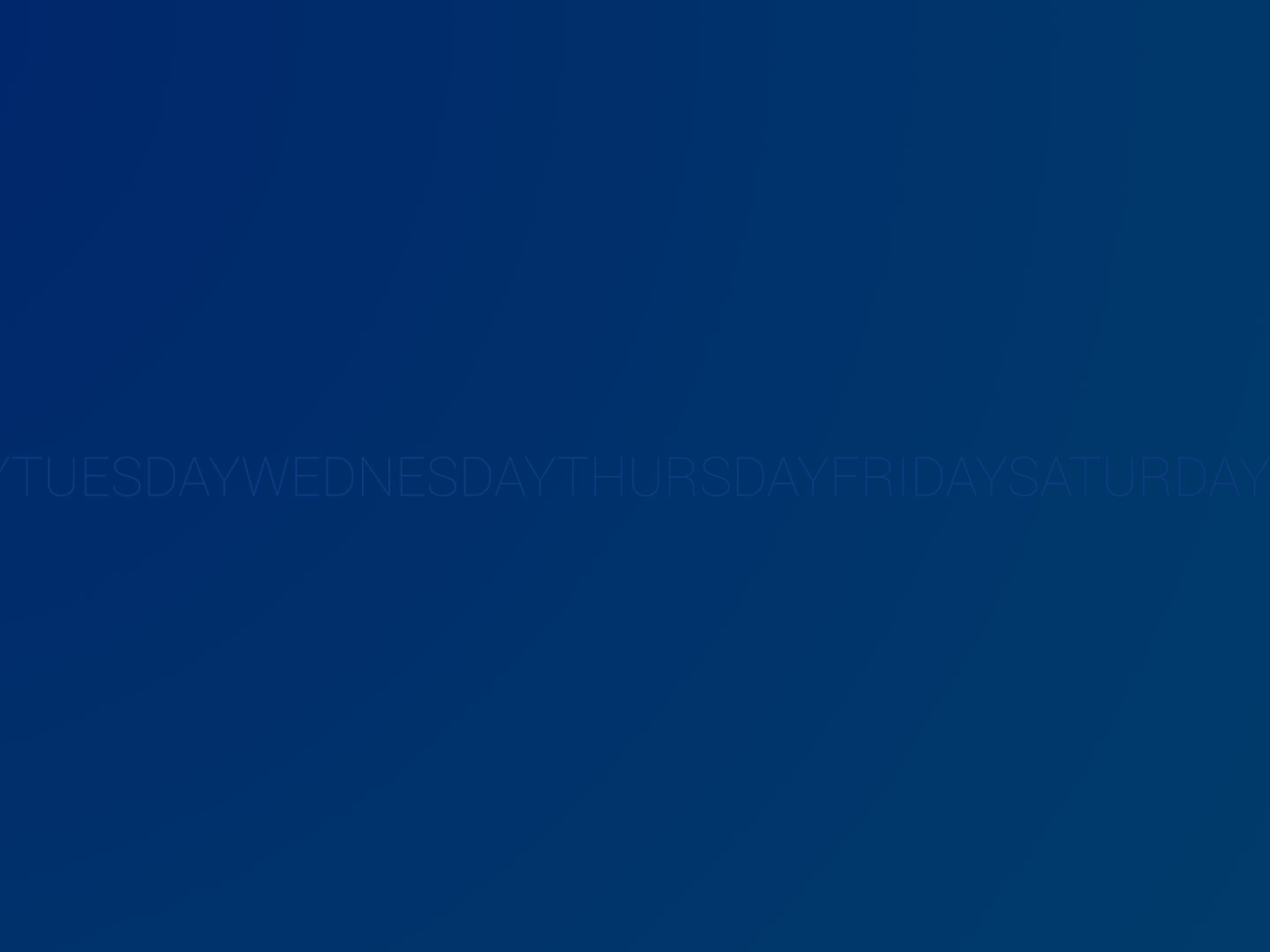 День недели воскресенье