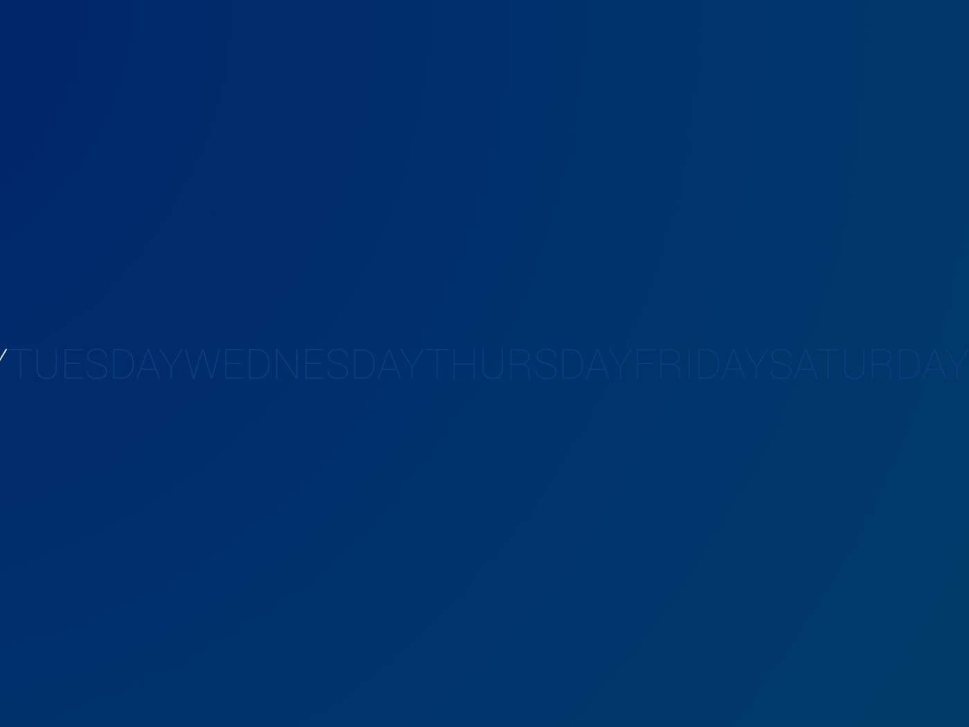 День недели понедельник